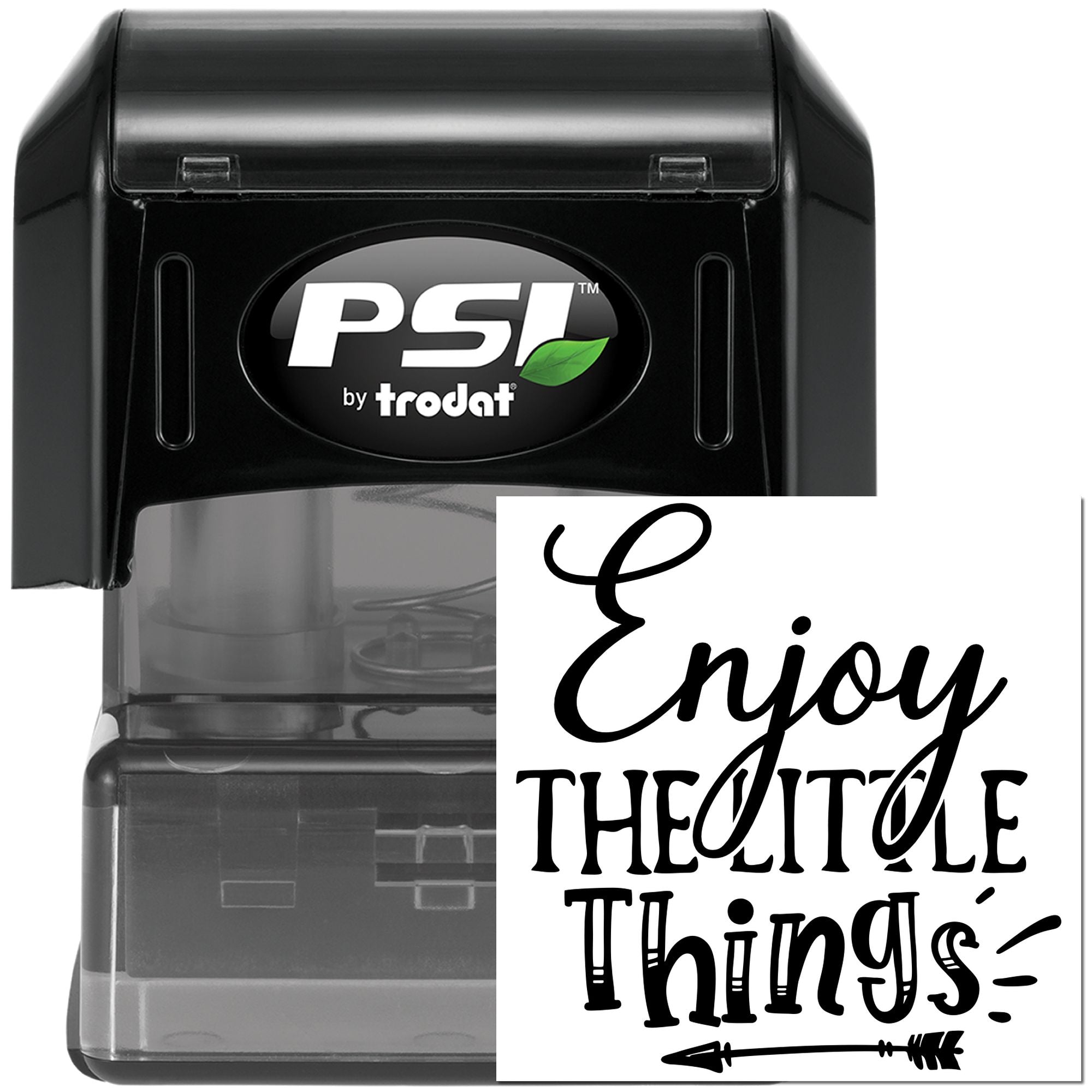 Pre-Inked Enjoy Small Things Scrapbook Stamp