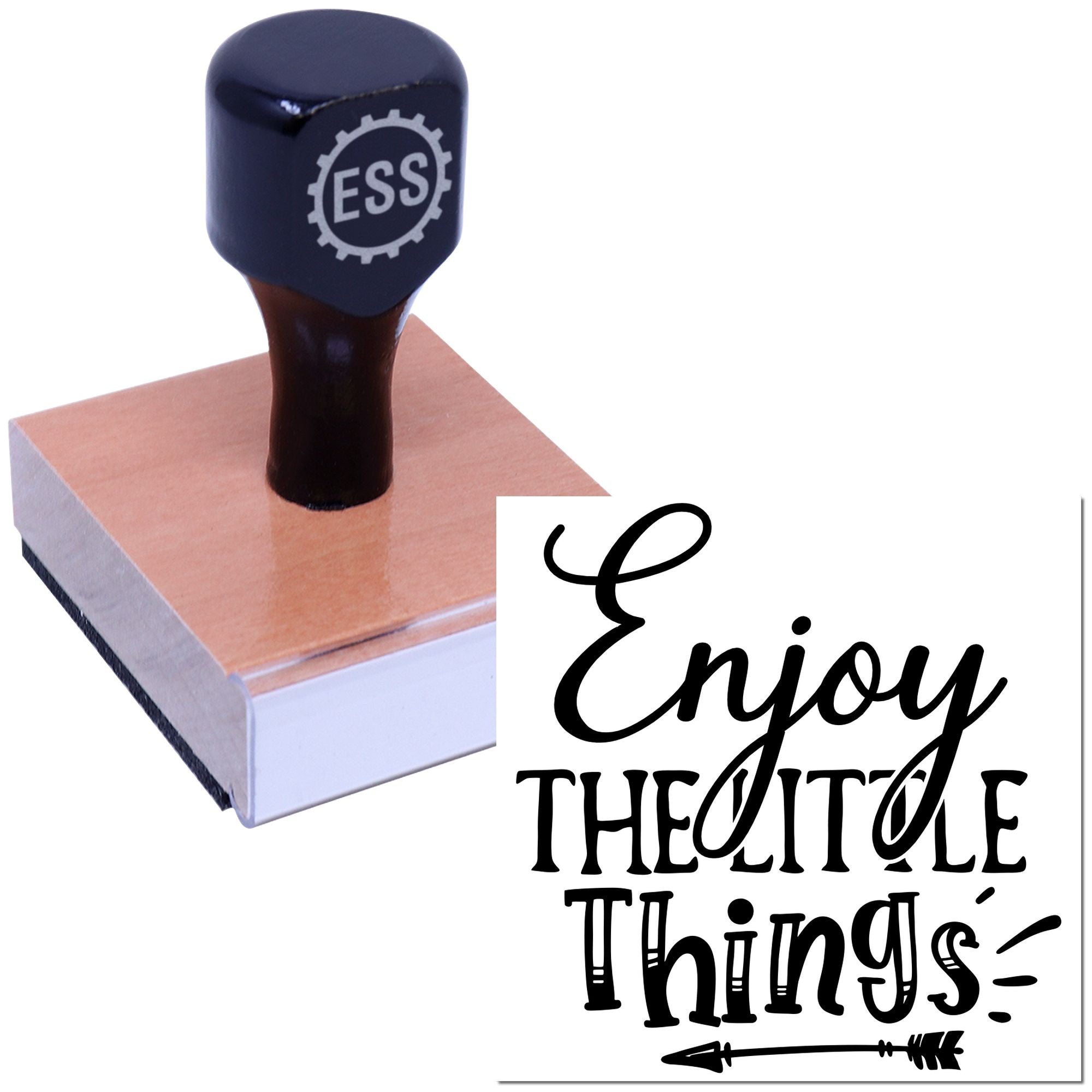 Cherish Simple Moments Card Rubber Stamp