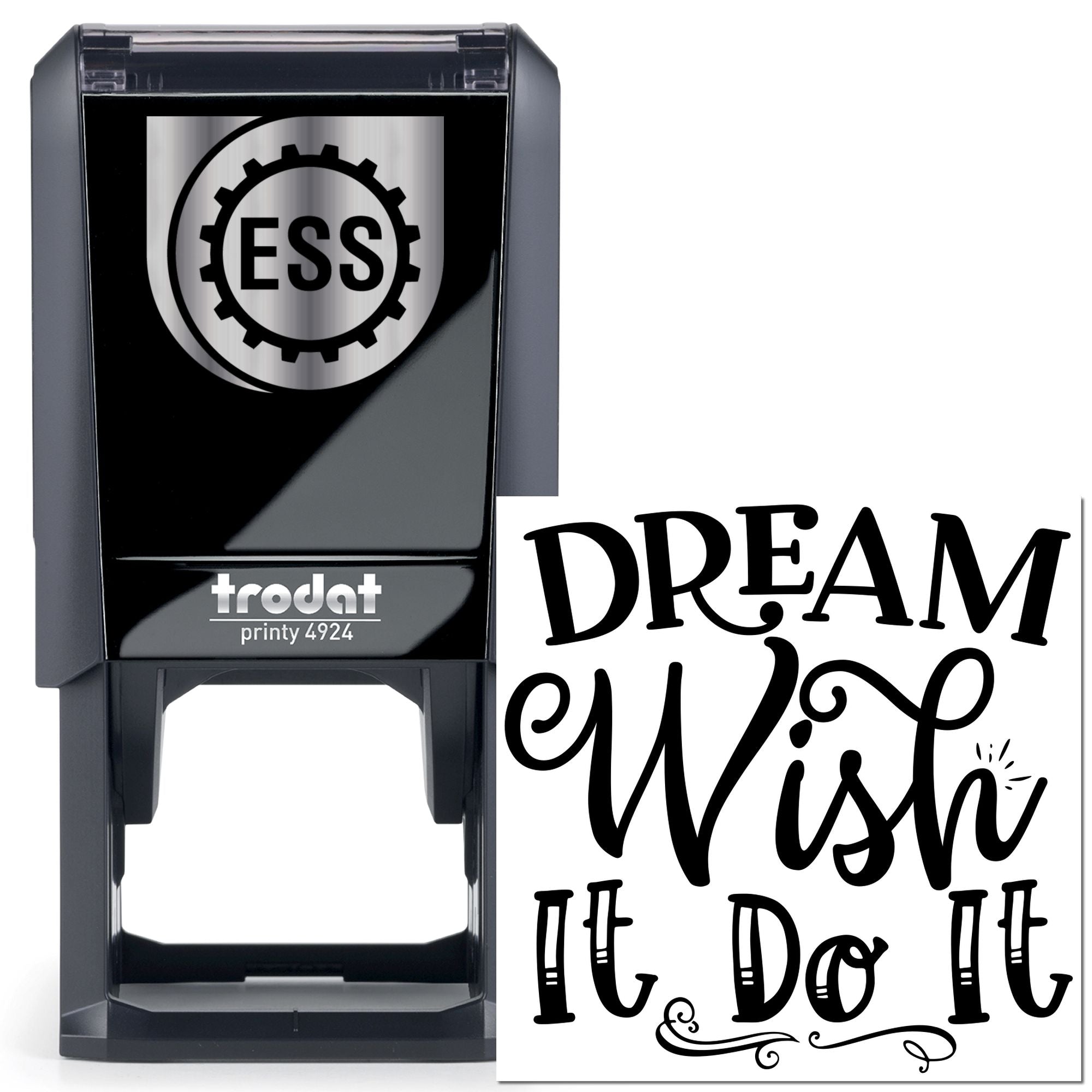 Self-Inking Motivational Quote Card Making Stamp