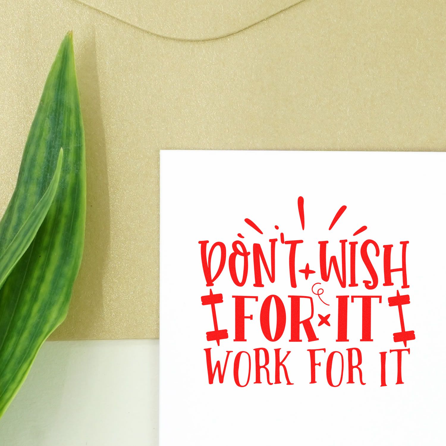 Self-Inking Hard Work Journaling Stamp