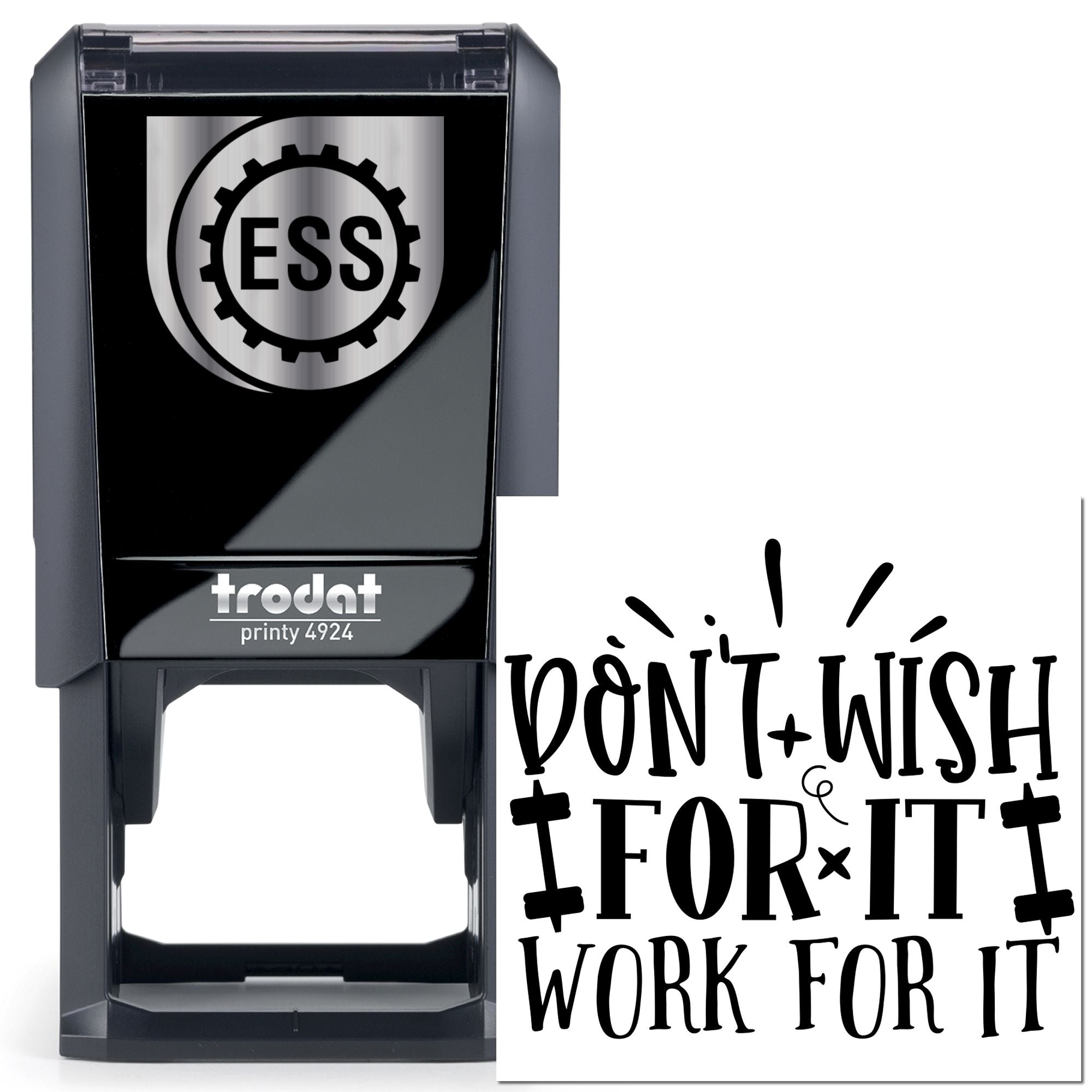 Self-Inking Hard Work Journaling Stamp