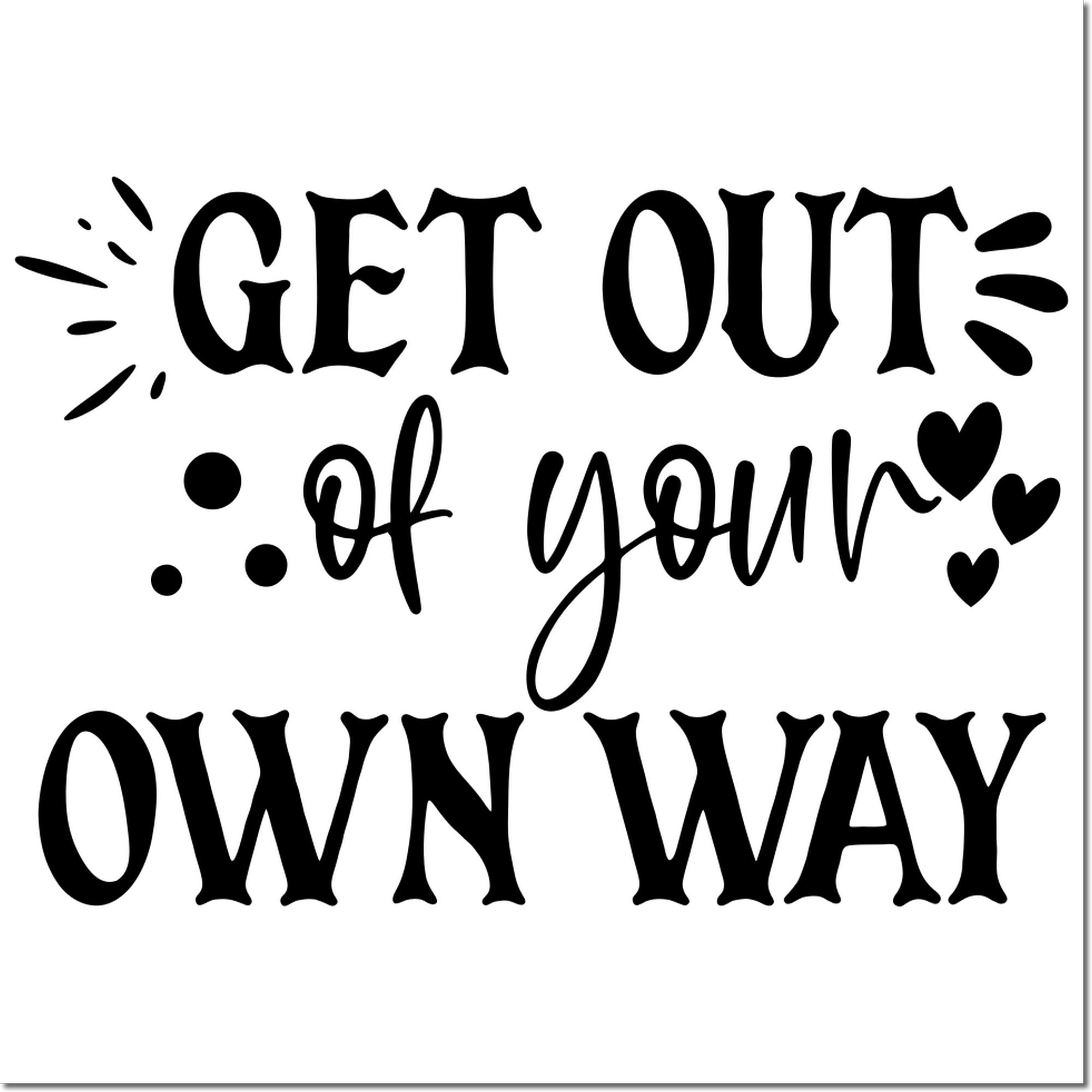 Self-Inking Self Sabotage Paper Goods Stamp