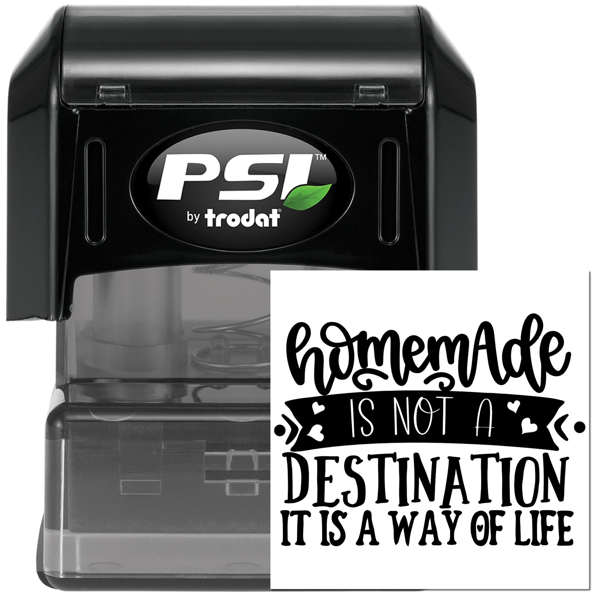 Pre-Inked Homemade Life Motto Journaling Stamp