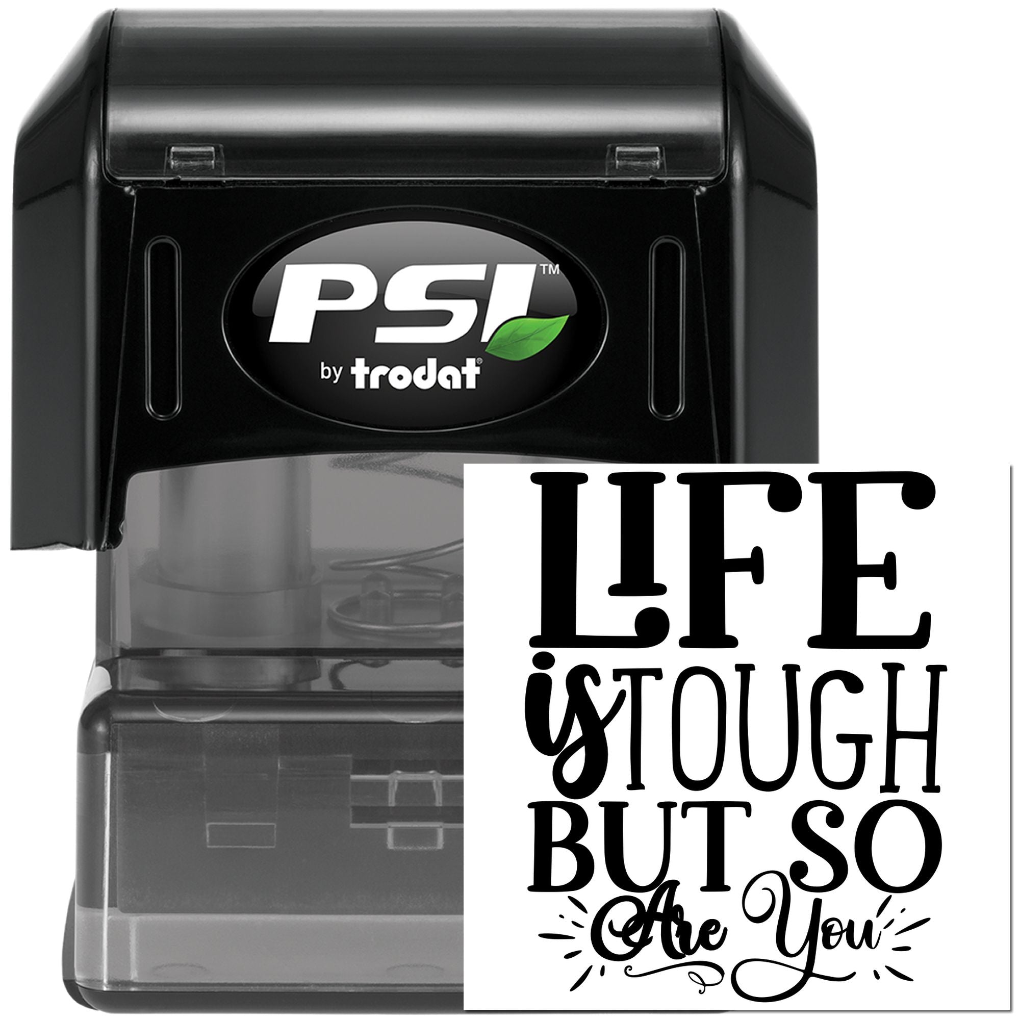 Pre-Inked Life Is Tough Note Card Stamp