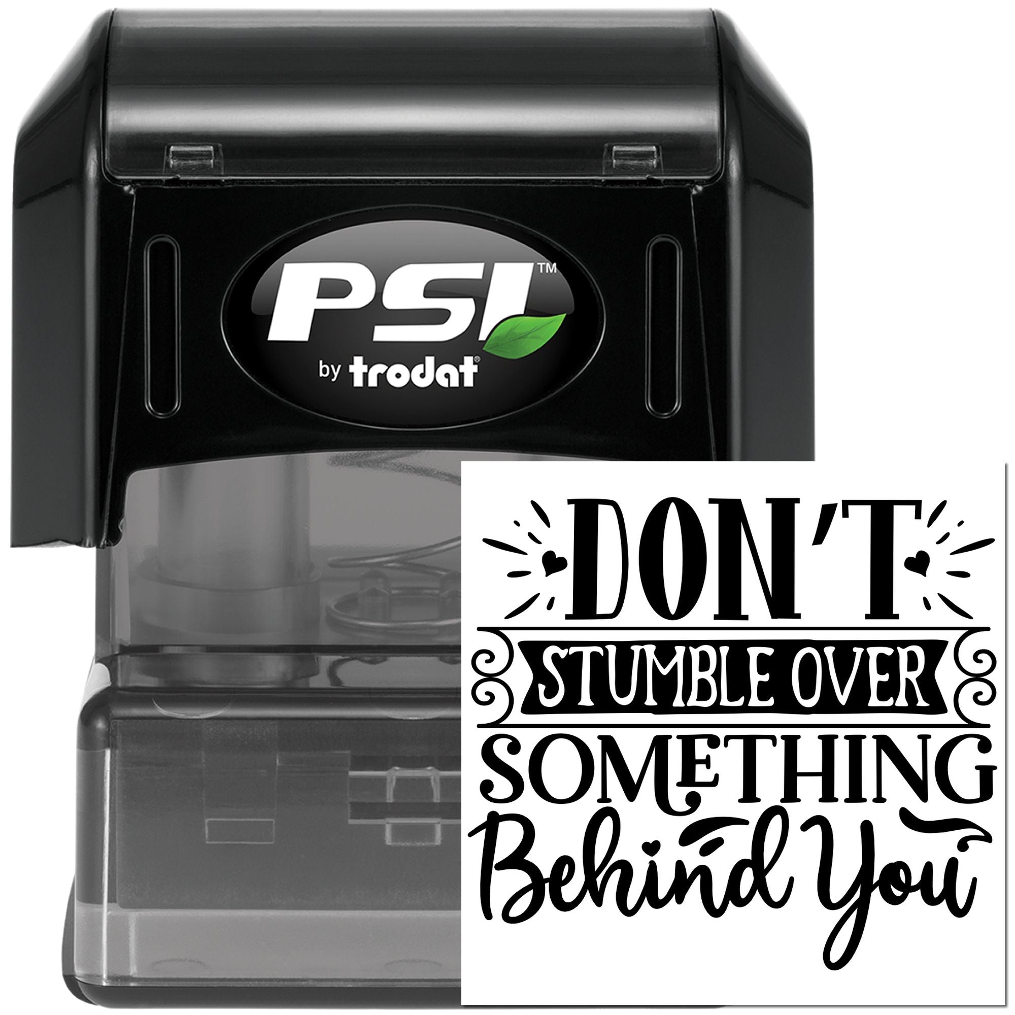 Pre-Inked Forward Not Back Mini Card Stamp