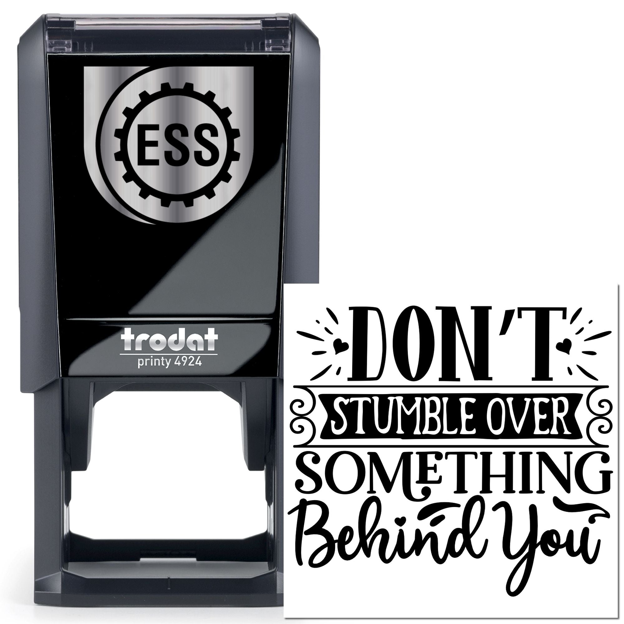 Self-Inking Motivational Quote Tag Stamp