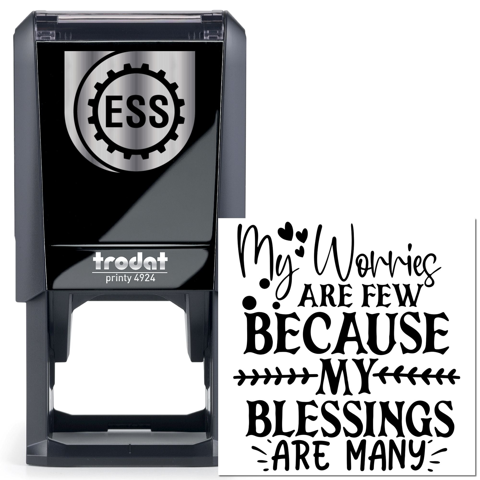 Self-Inking Abundant Blessings Scrapbooking Stamp