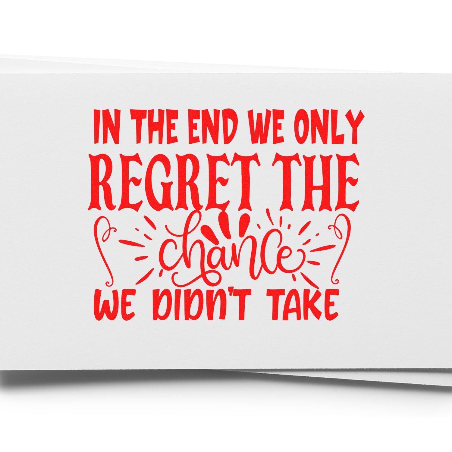 Self-Inking Regretful Change Handcraft Stamp