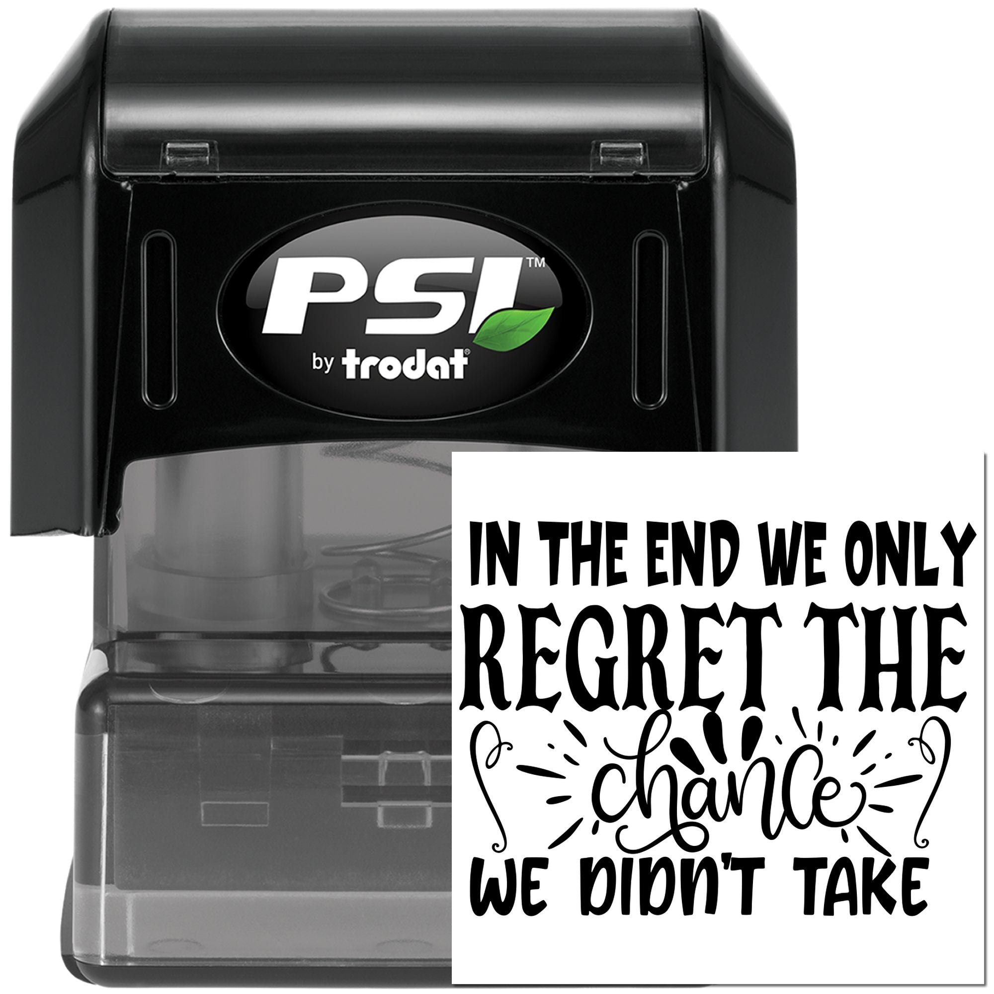 Pre-Inked Missed Chance Regret Card Making Stamp