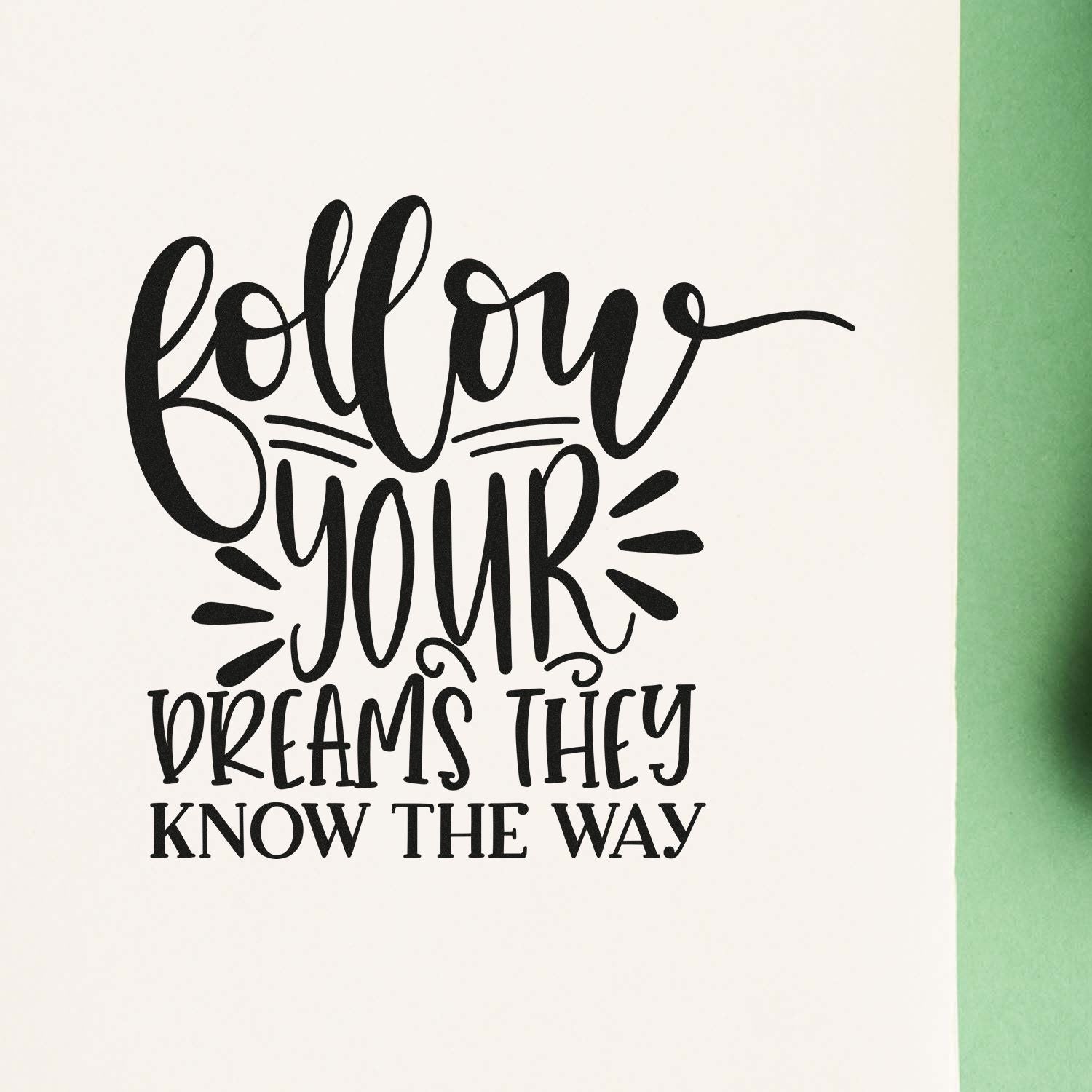 Dreams Guide You Paper Craft Rubber Stamp