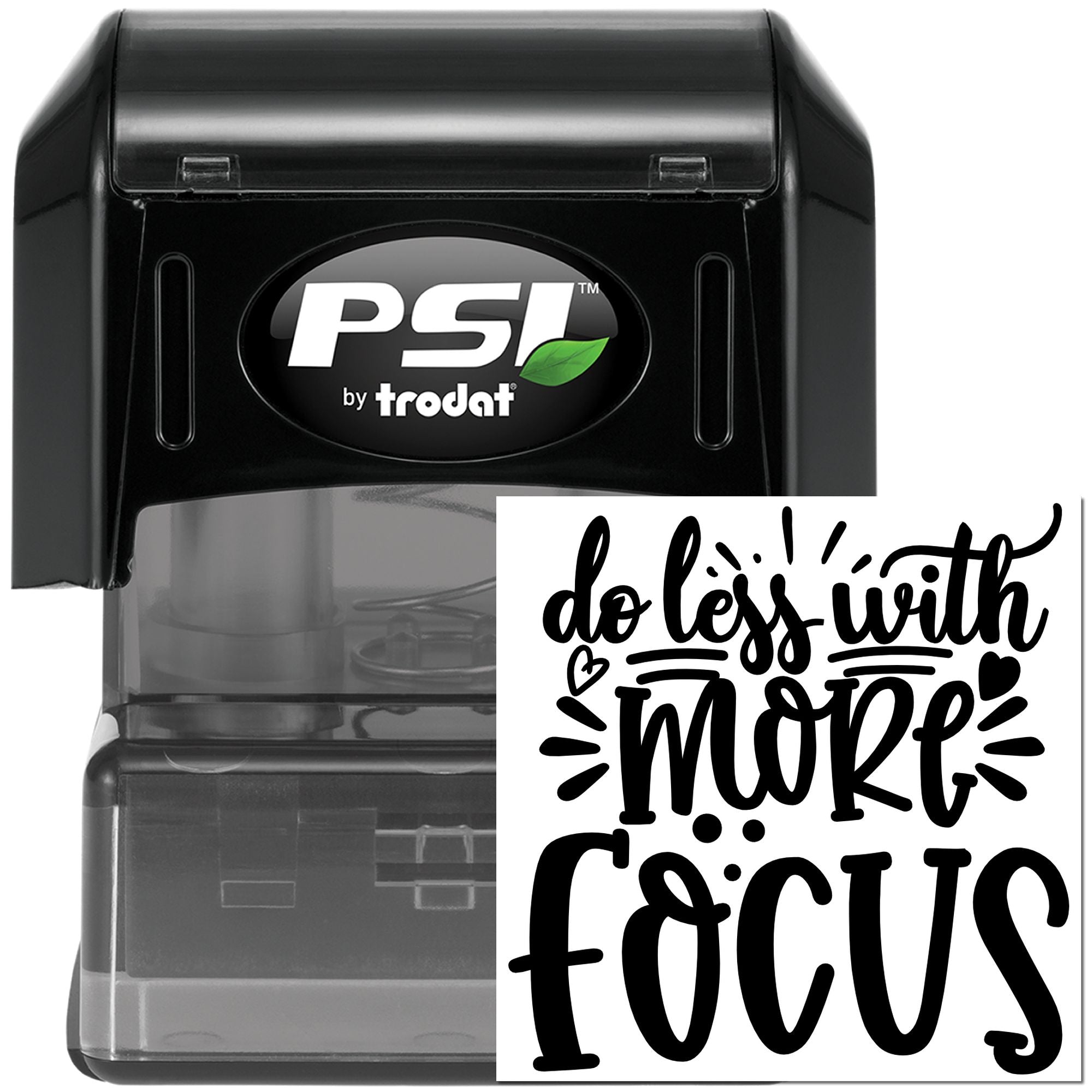 Pre-Inked Less Is More Paper Craft Stamp