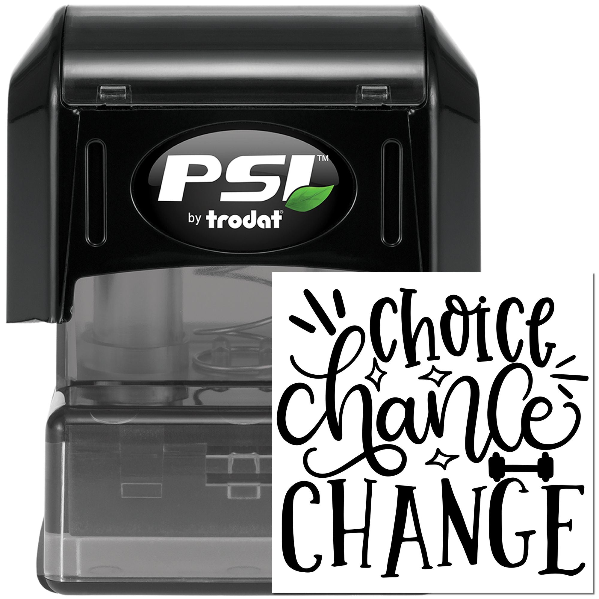 Pre-Inked Choose Change Challenge Cardmaking Stamp