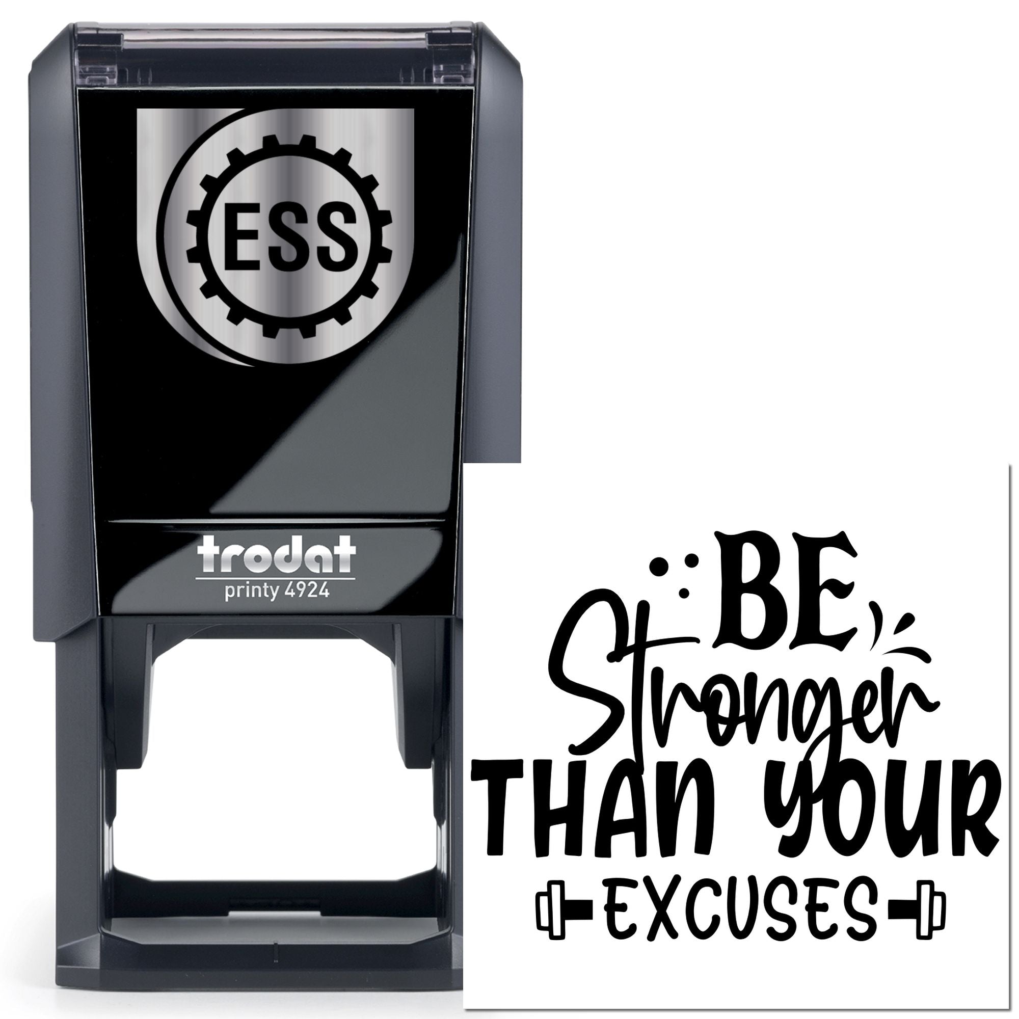 Self-Inking Motivational Quote Mini Card Stamp