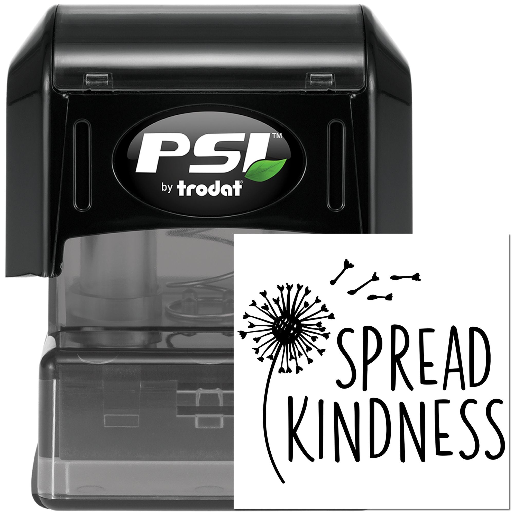 Pre-Inked Spread Kindness Dandelion Mini Card Stamp