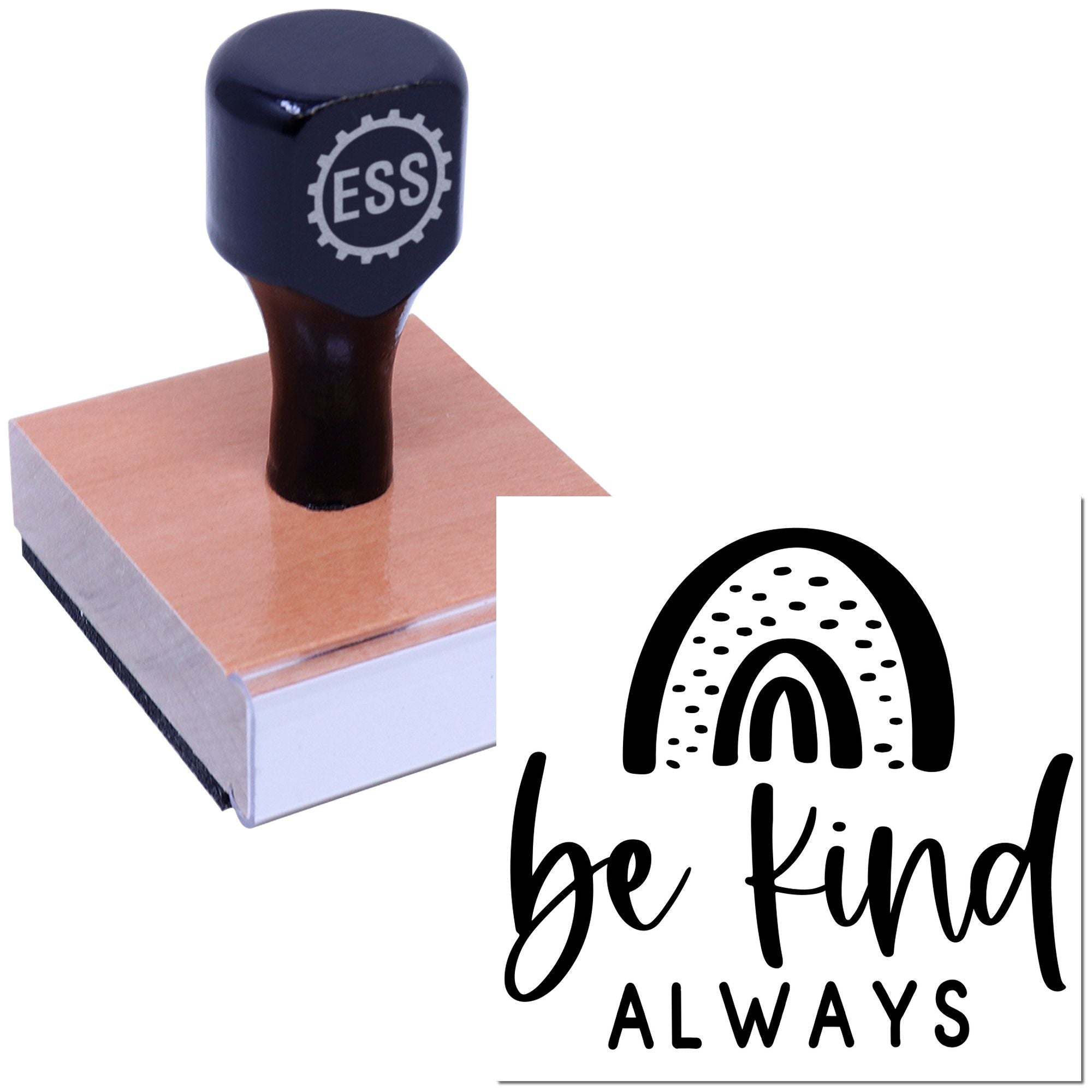 Gentle Rainbow Reminder Craft Rubber Stamp