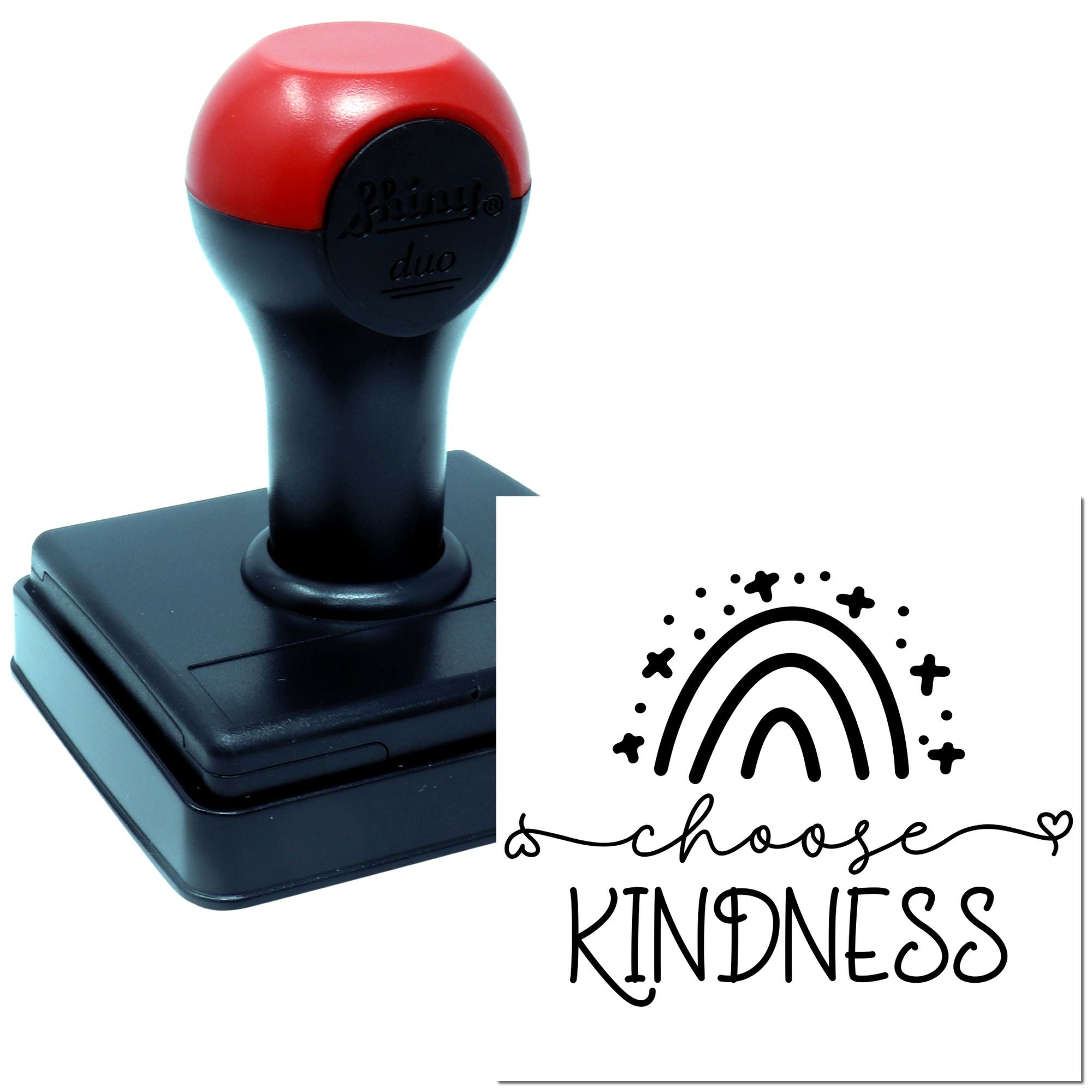 Duo Rainbow Reminder Always Choose Kindness Hand Stamp