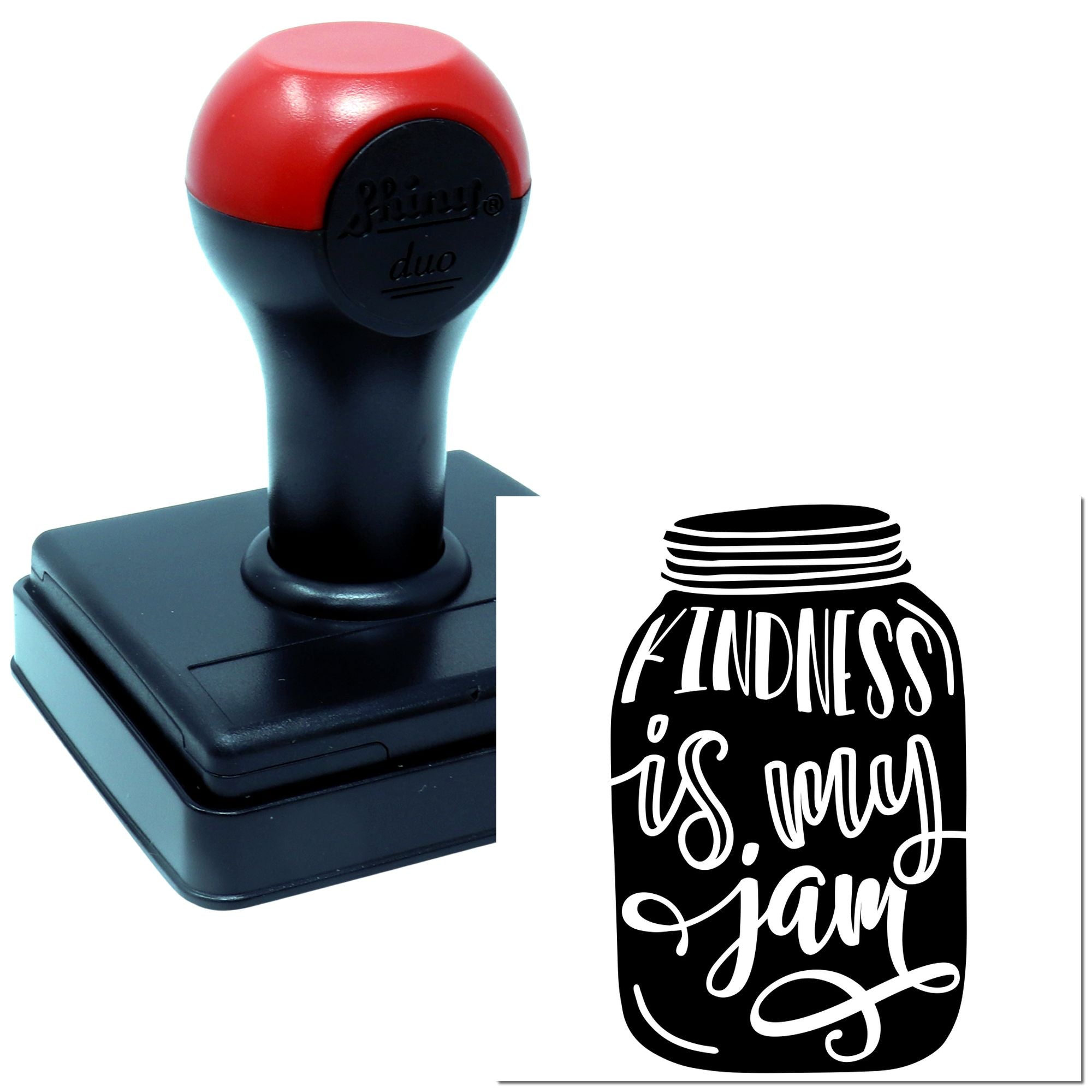 Duo Kindness Is My Jam Jar Hand Stamp