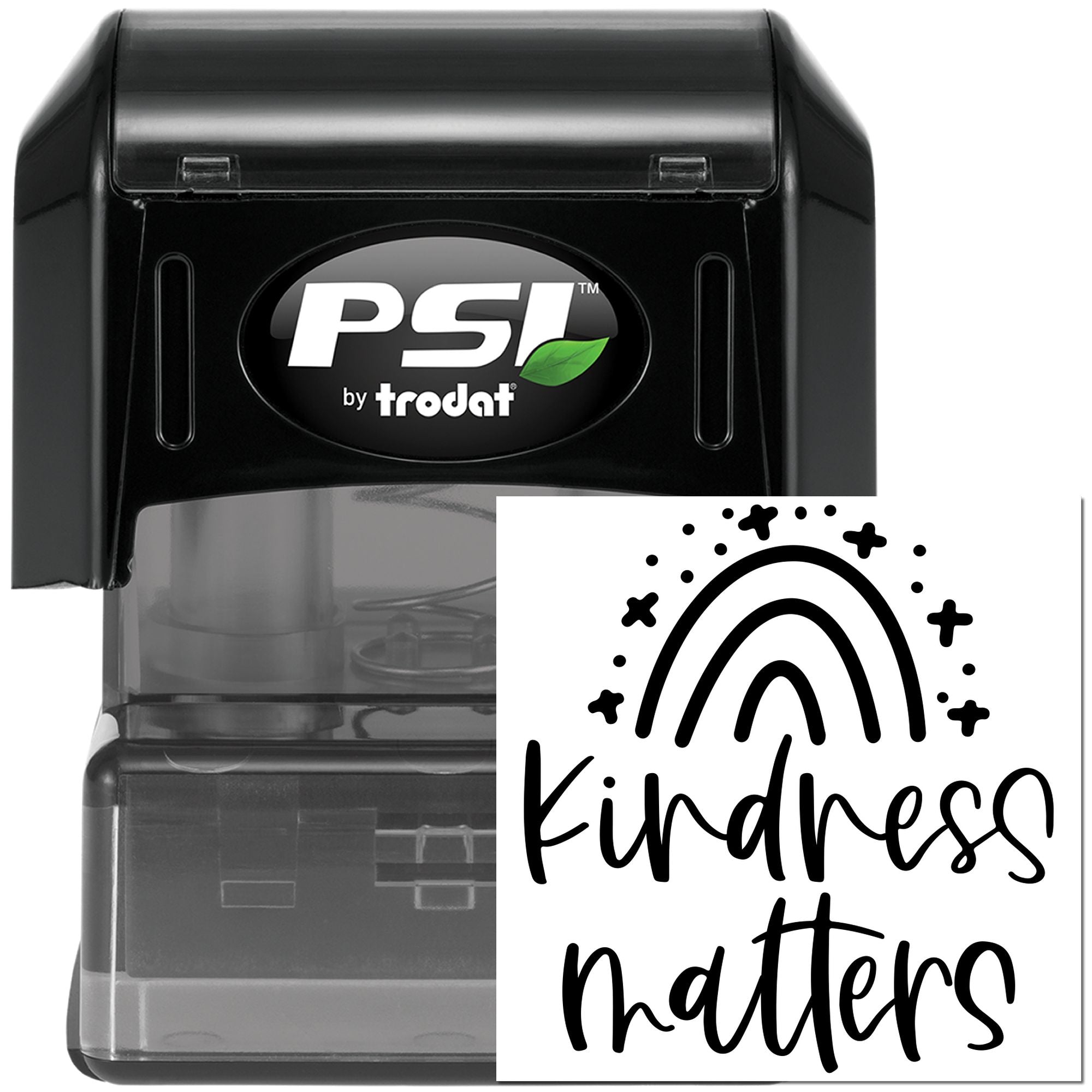 Pre-Inked Kindness Matters Rainbow Scrapbook Stamp