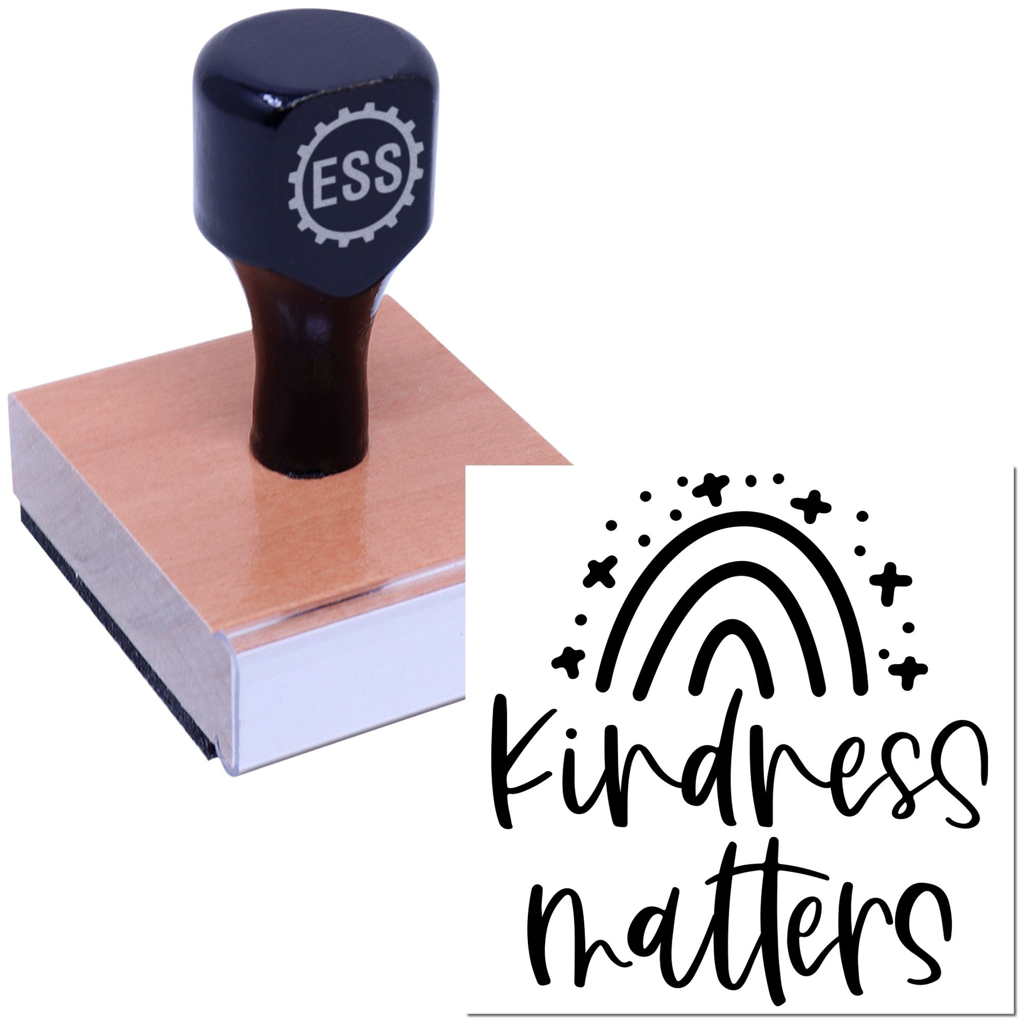 Kindness Shines Bright Card Rubber Stamp