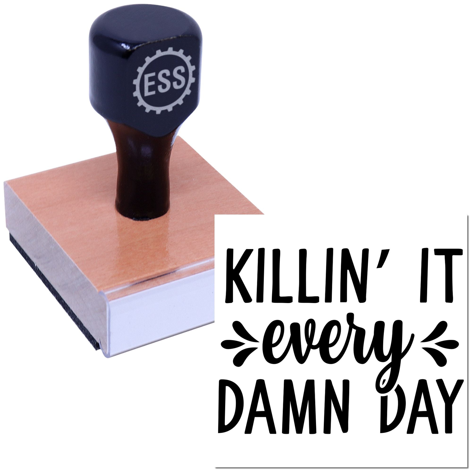 Relentless Daily Grind Handcraft Rubber Stamp