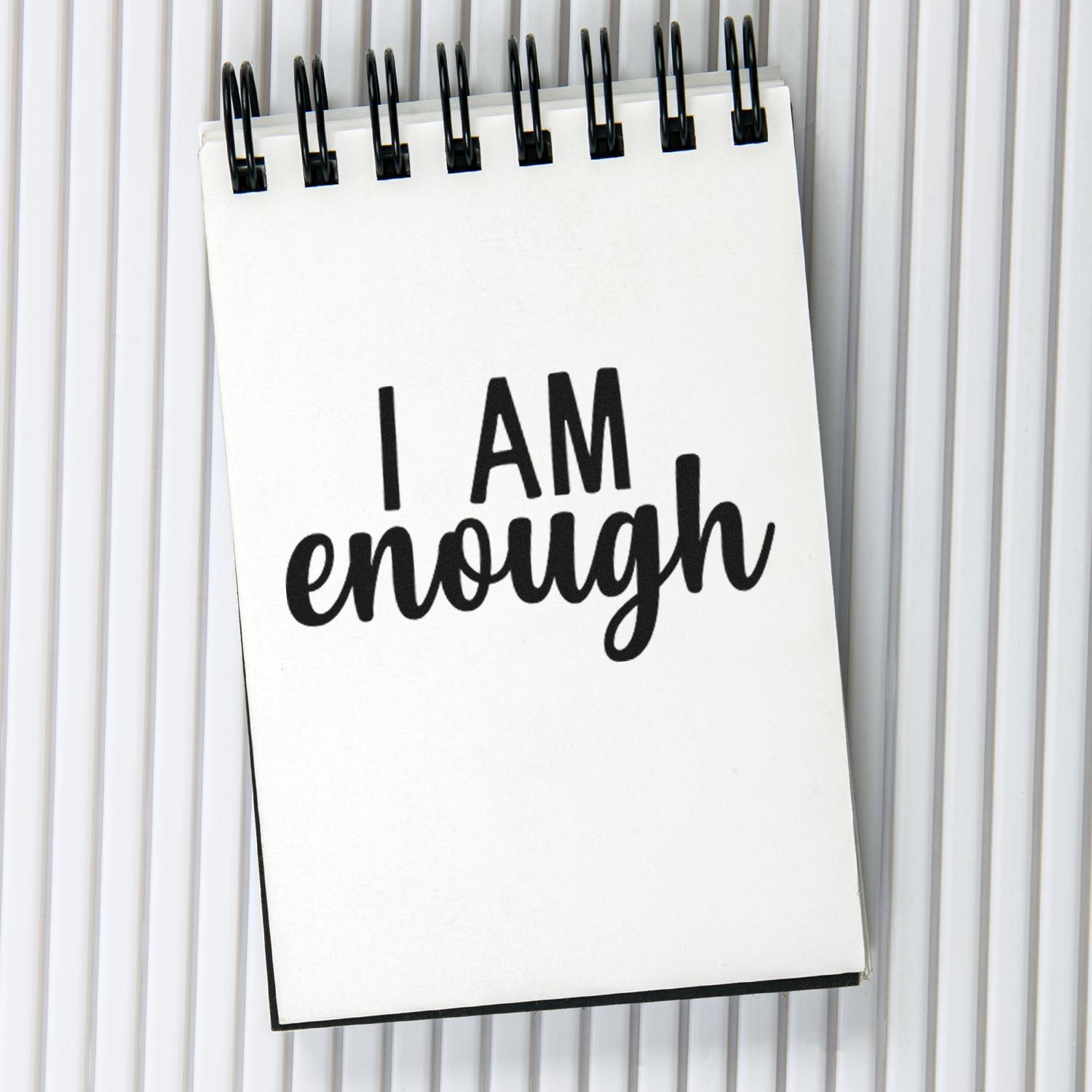 Duo Simple Bold I Am Enough Hand Stamp