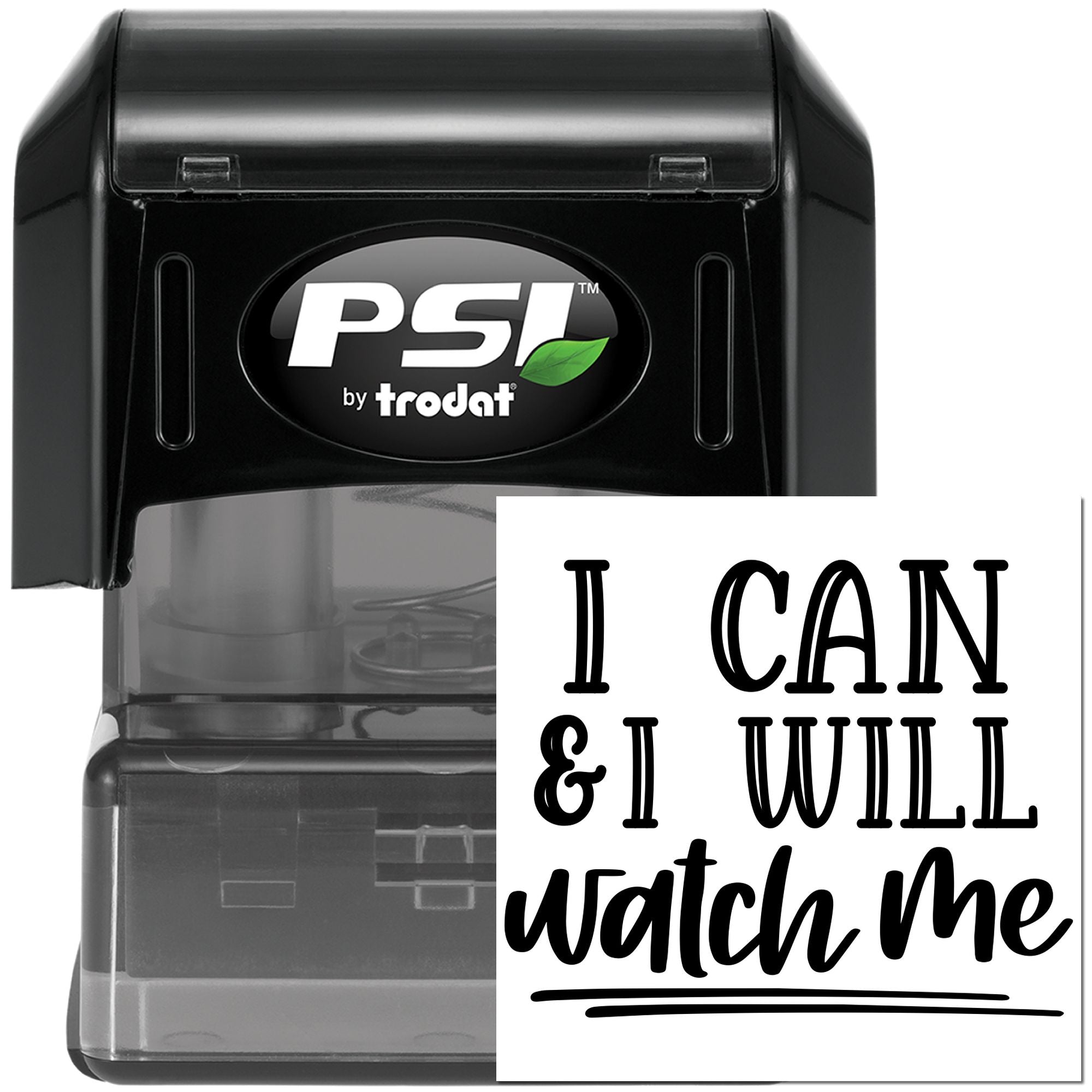 Pre-Inked I Can Do It Note Card Stamp