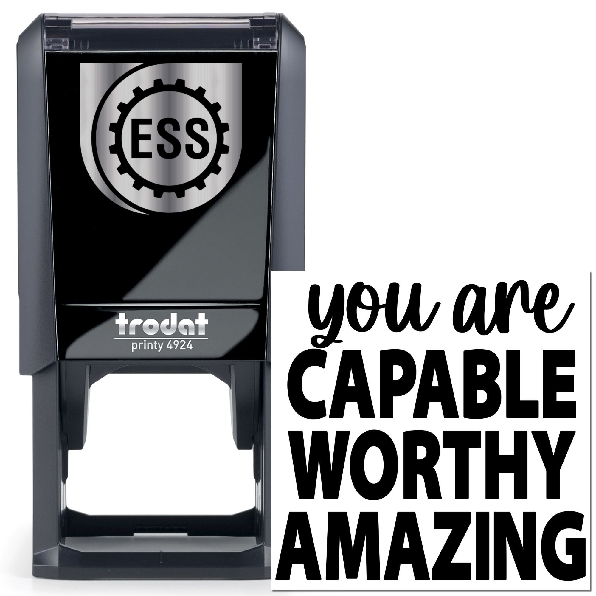 Self-Inking Motivational Poster Tag Stamp