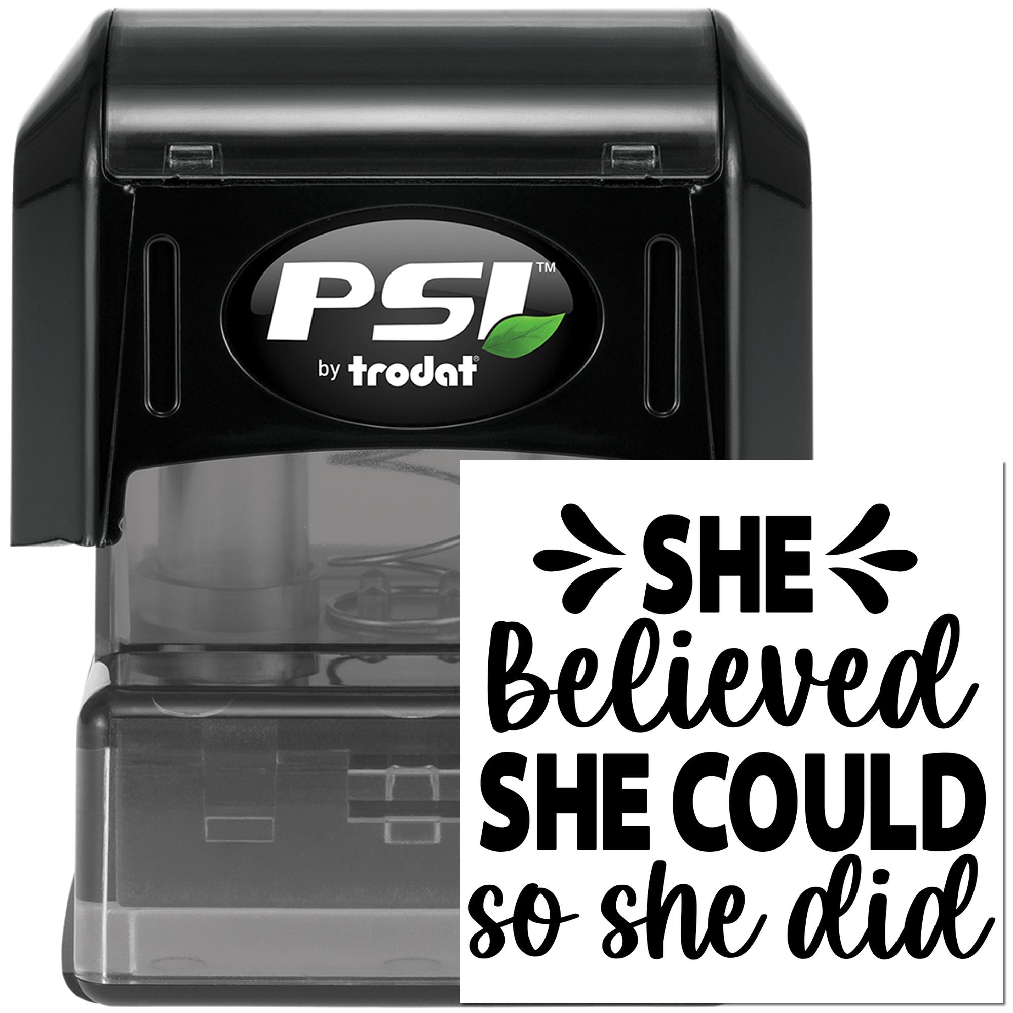 Pre-Inked So She Did Postcard Stamp