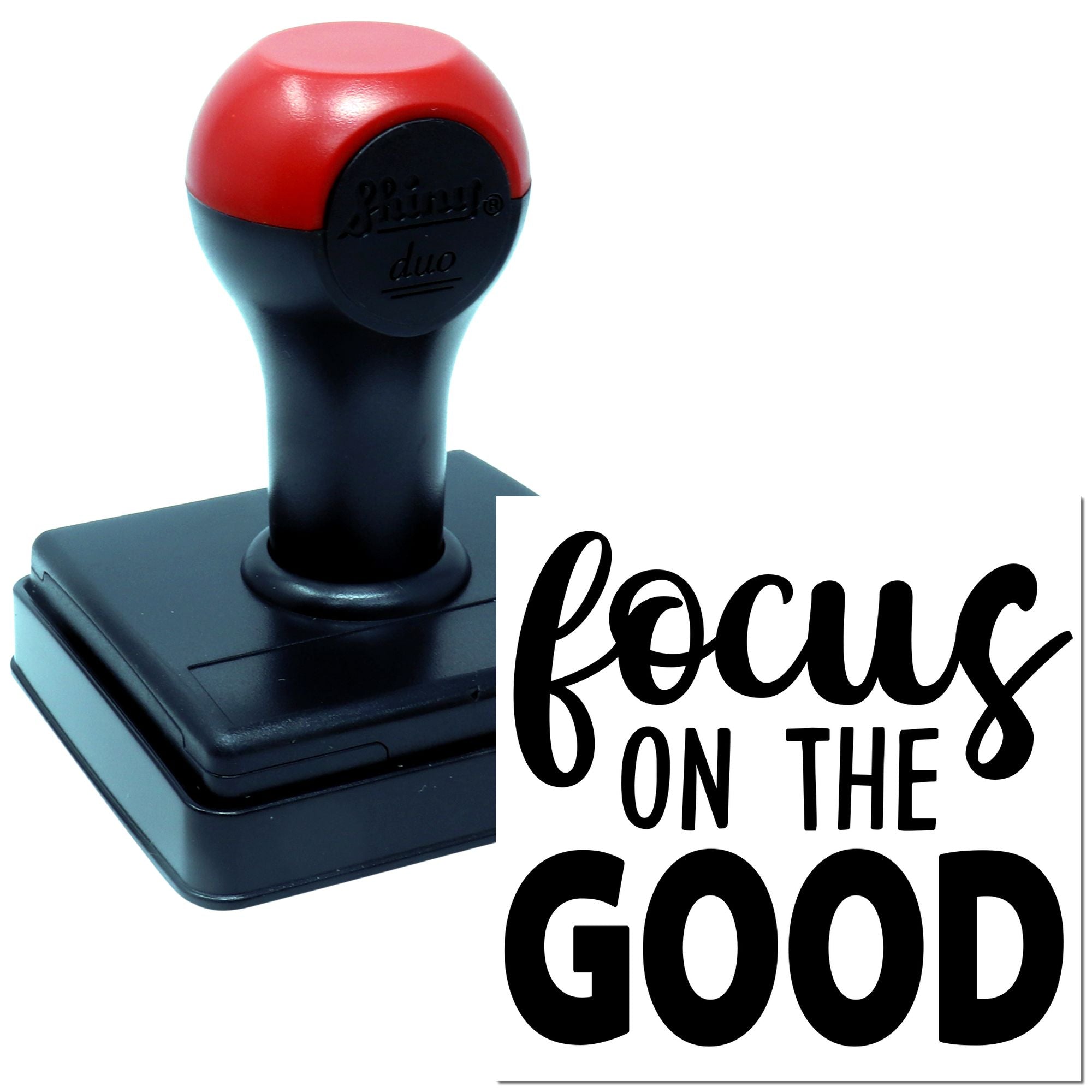 Duo Bold Focus On The Good Hand Stamp