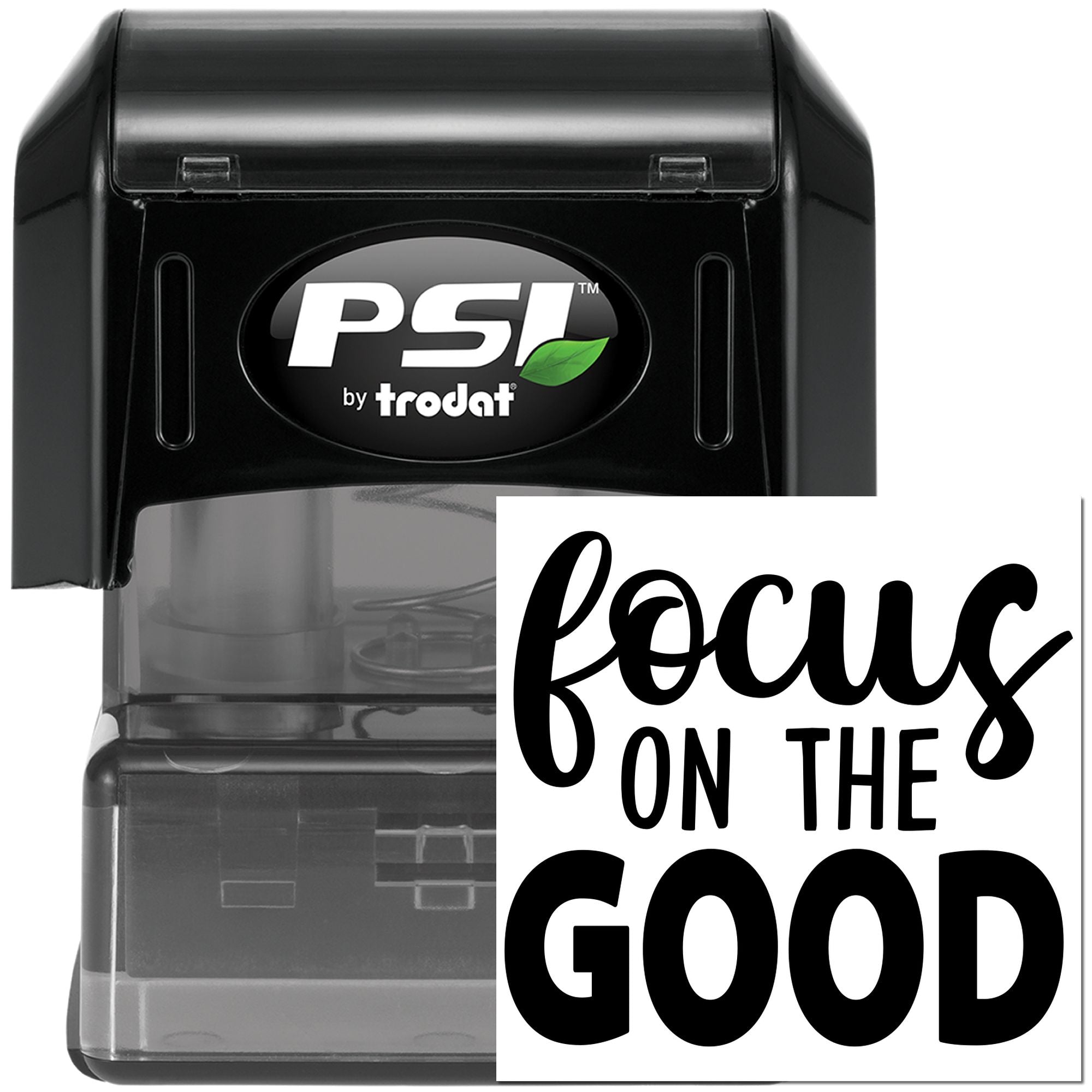 Pre-Inked Focus On Good Tag Stamp