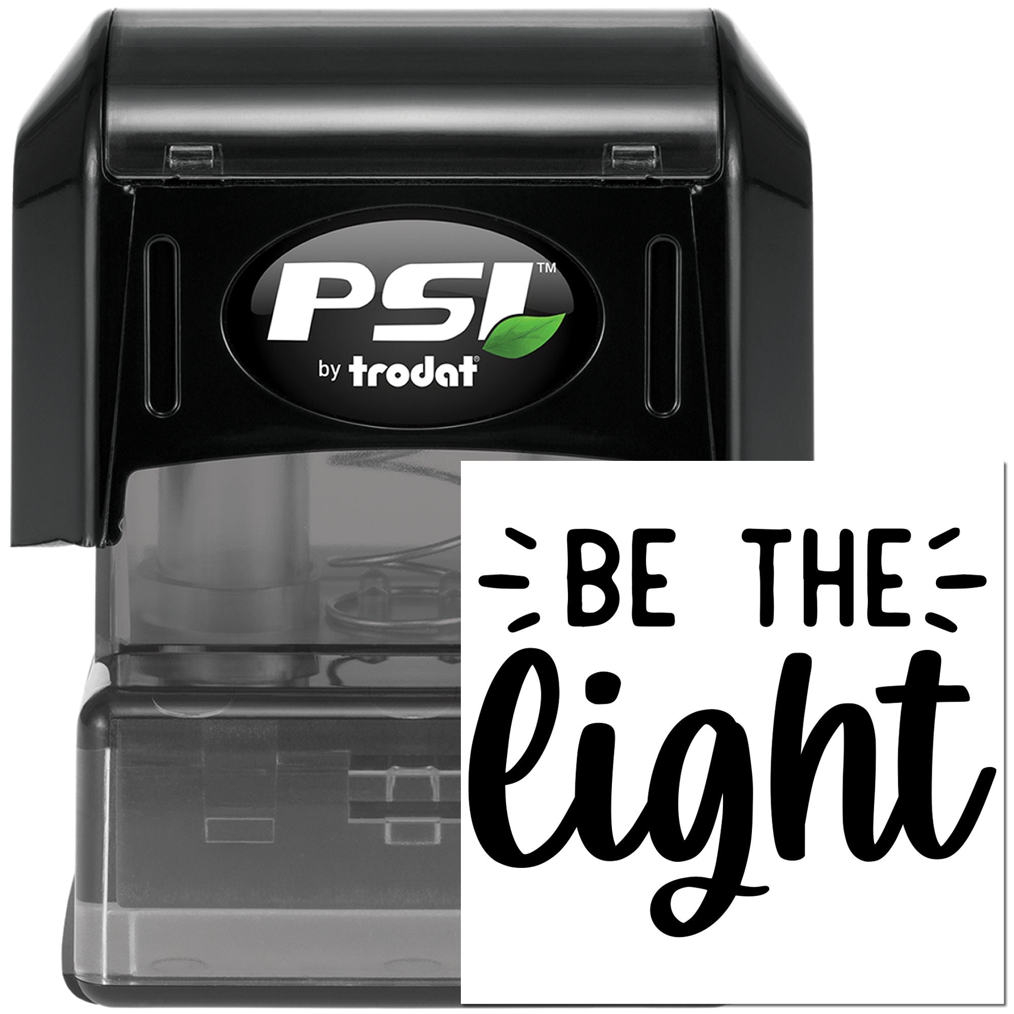 Pre-Inked Be The Light Place Card Stamp