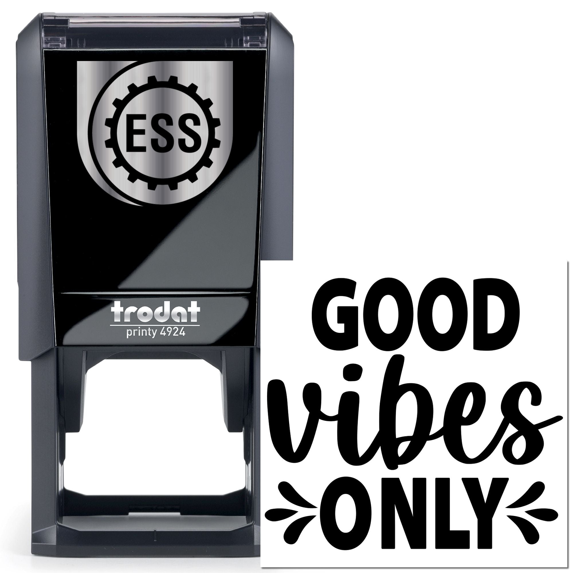Self-Inking Good Vibes Scrapbook Stamp