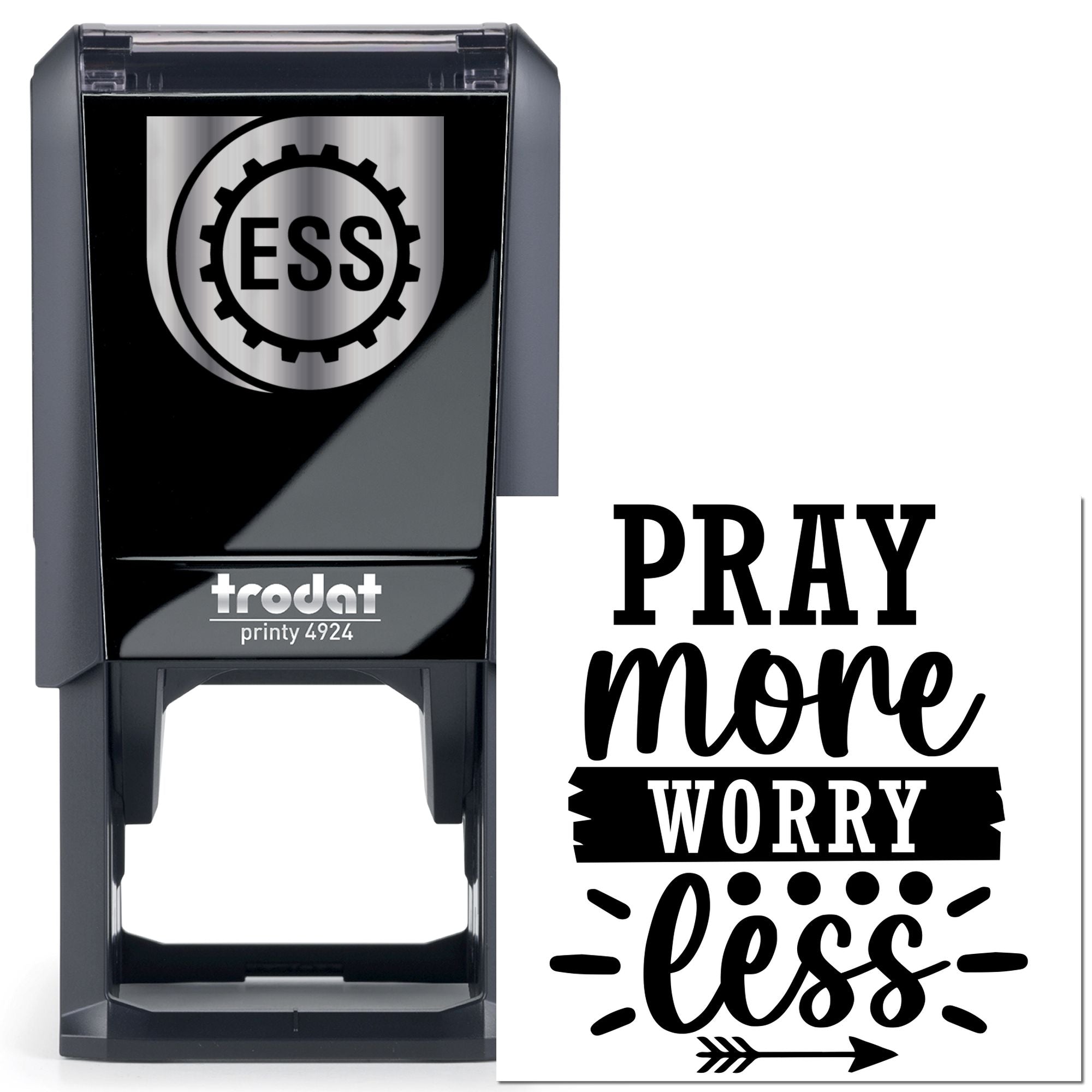 Self-Inking Worry Less Card Making Stamp