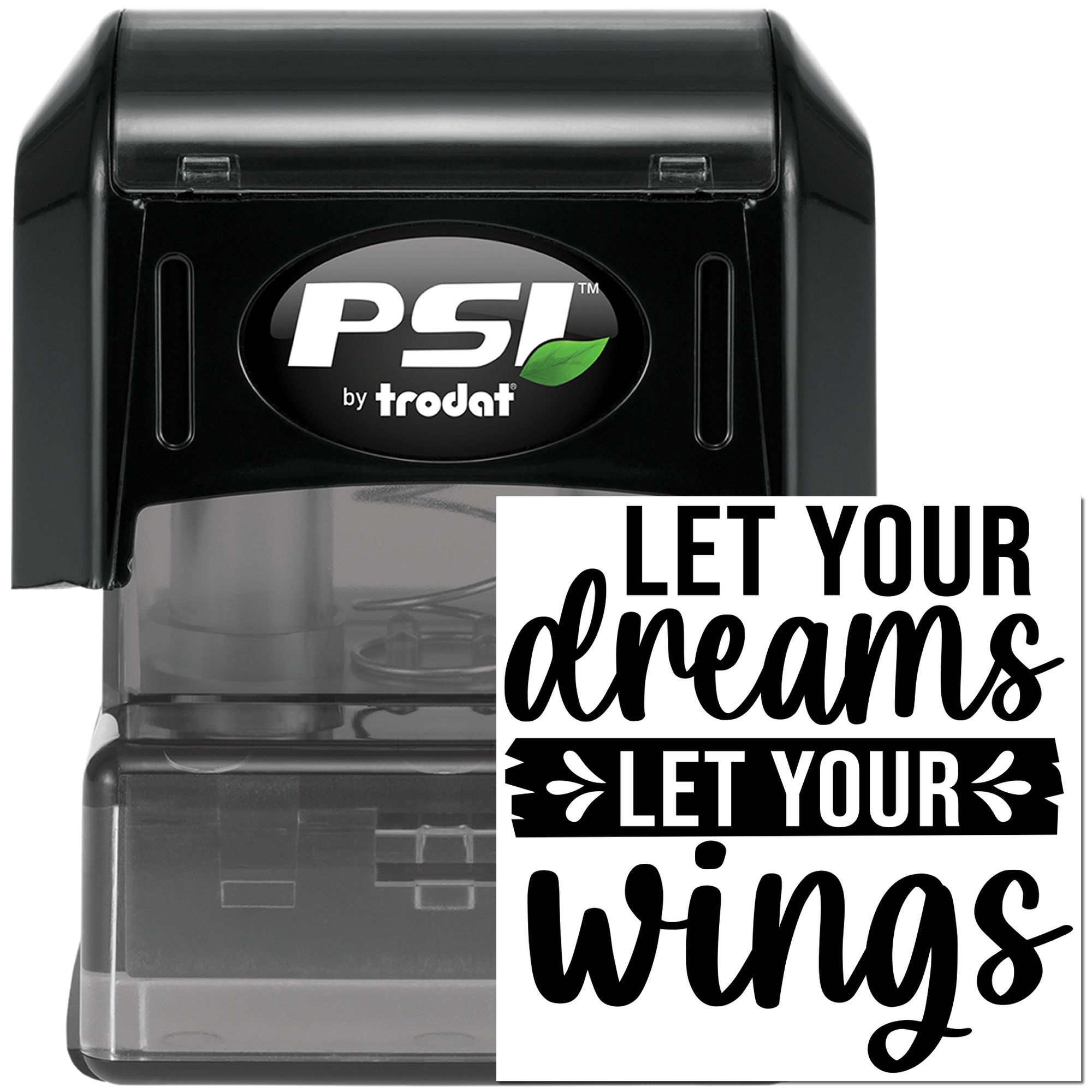 Pre-Inked Dreams Take Flight Card Stamp