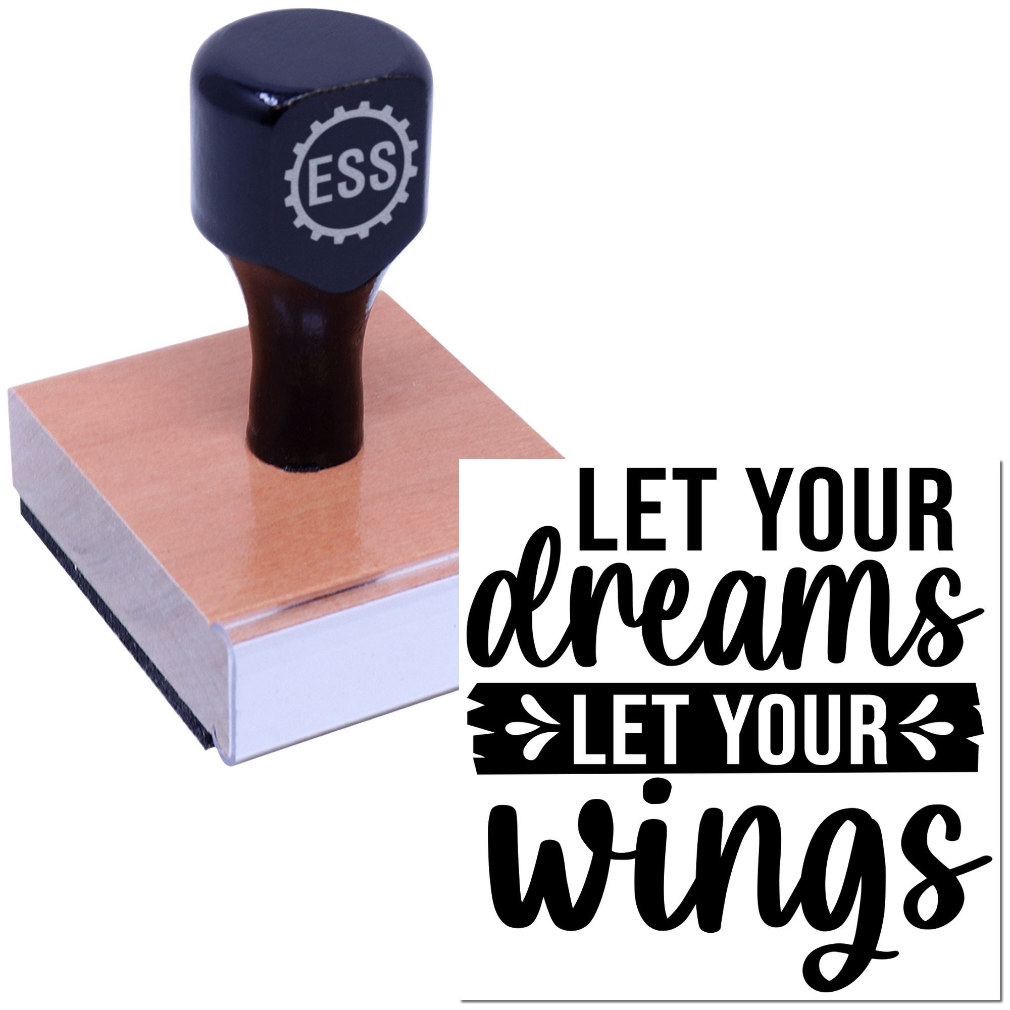 Dreams Take Flight Handcraft Rubber Stamp