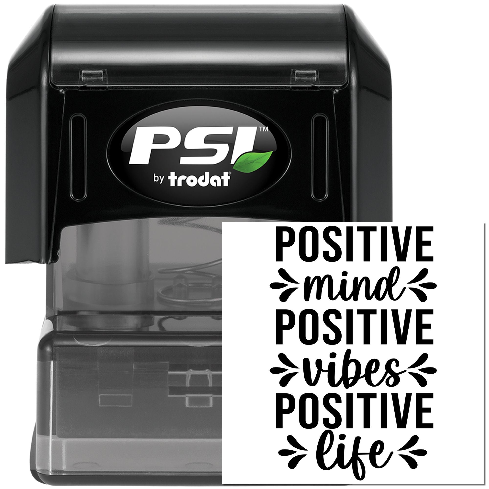 Pre-Inked Positive Mindset Vibes Card Making Stamp