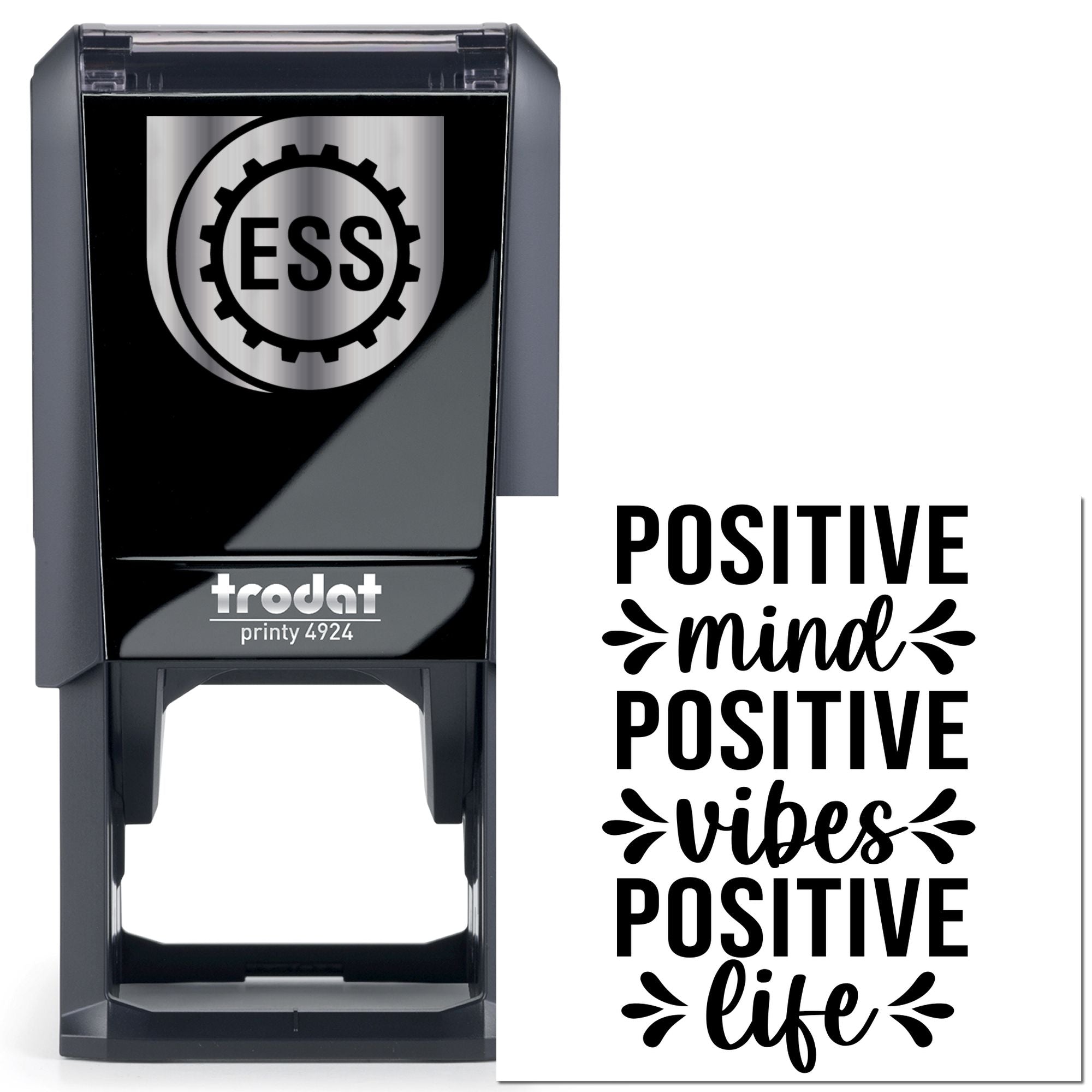 Self-Inking Positive Vibes Handcraft Stamp