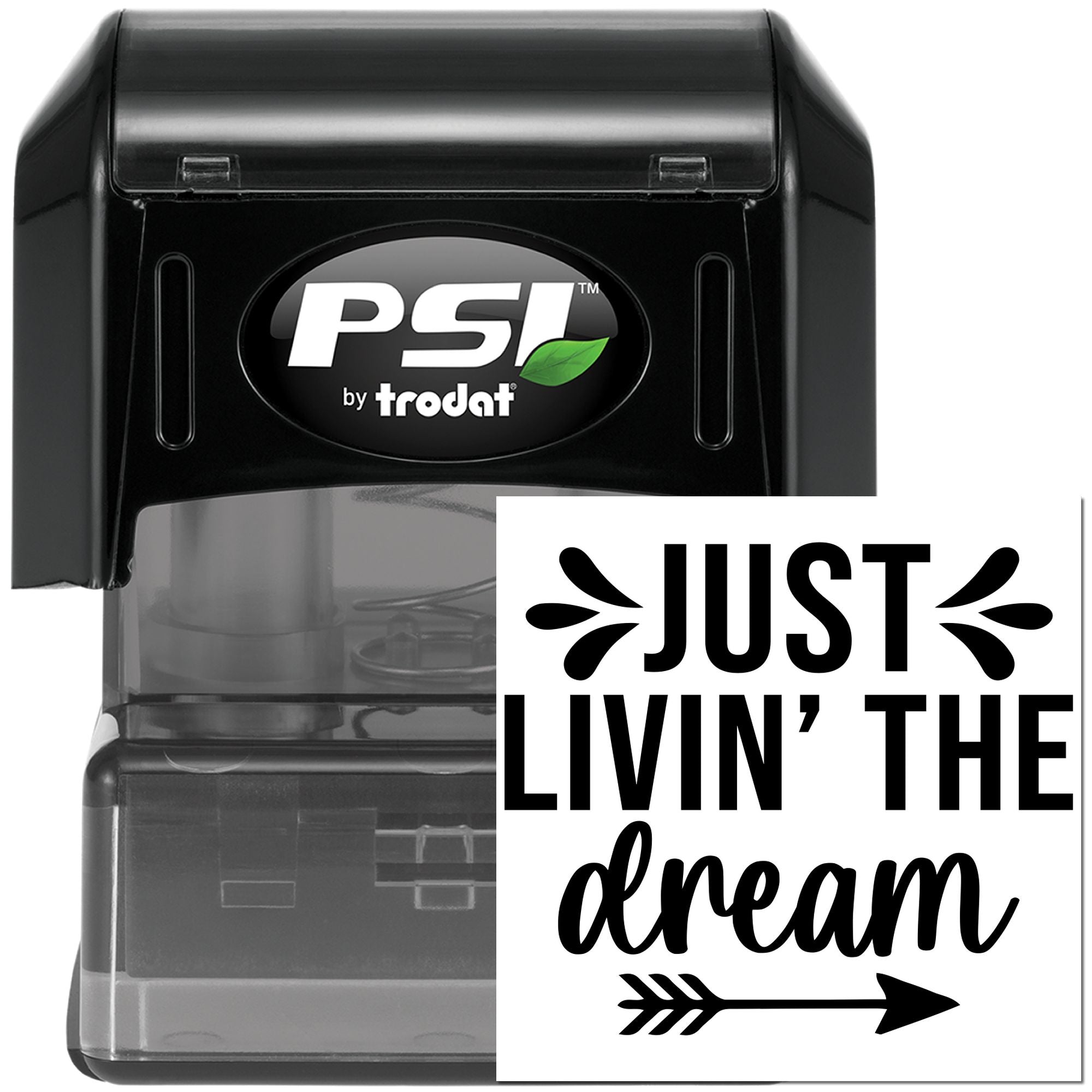 Pre-Inked Just Livin' Dream Papercraft Stamp