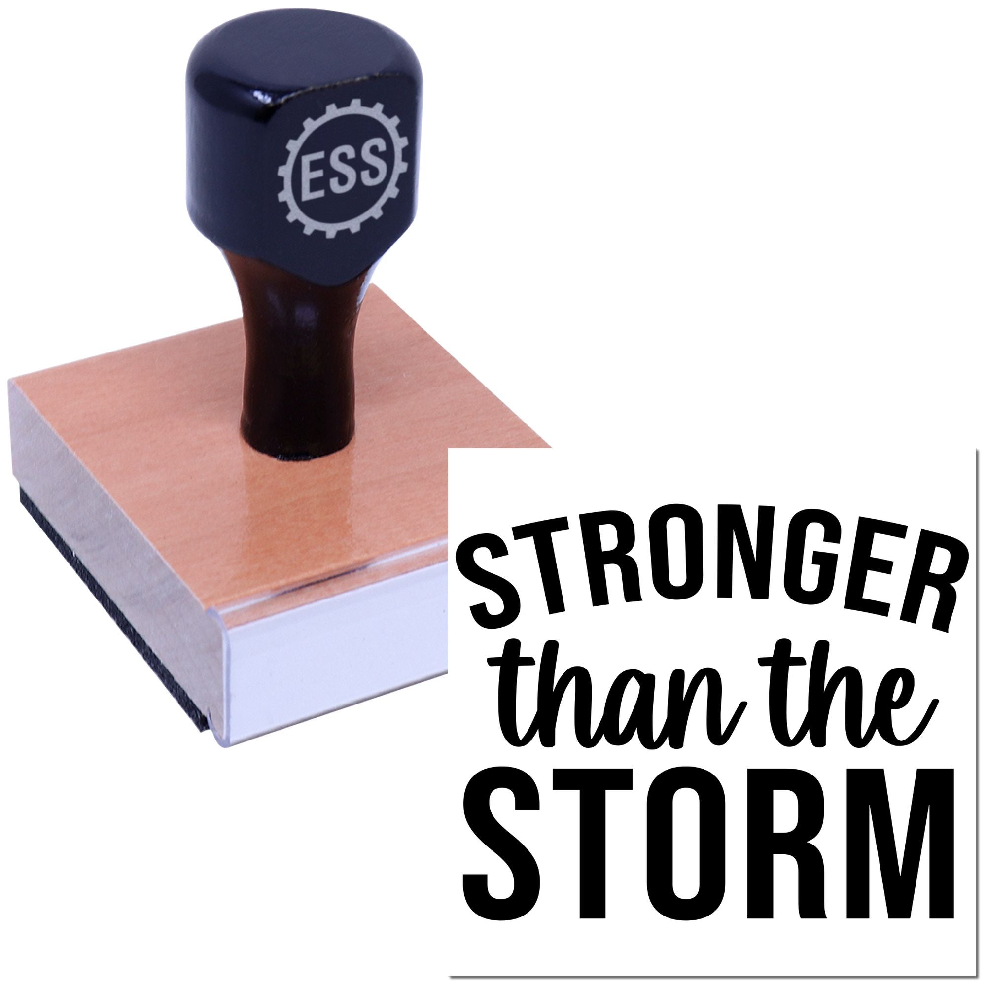 Resilient Against Adversity Paper Goods Rubber Stamp