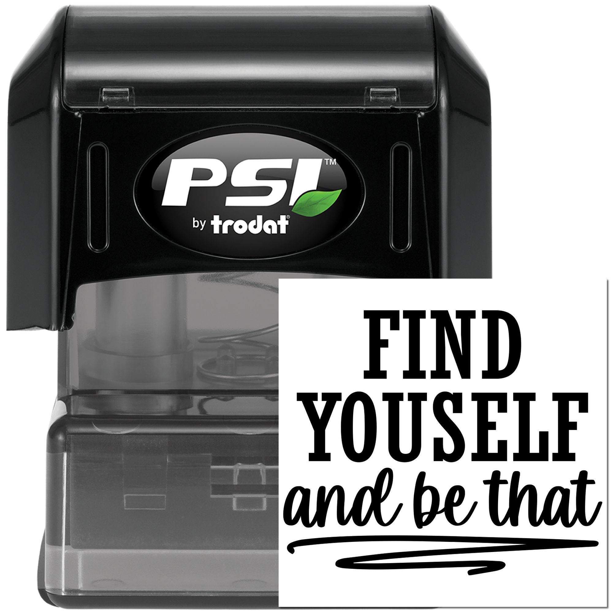 Pre-Inked Find Yourself Quote Paper Goods Stamp