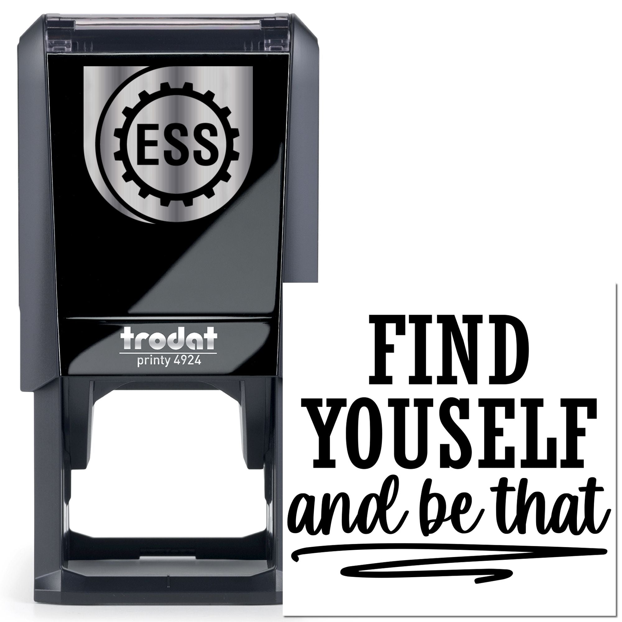 Self-Inking Find Yourself Note Card Stamp