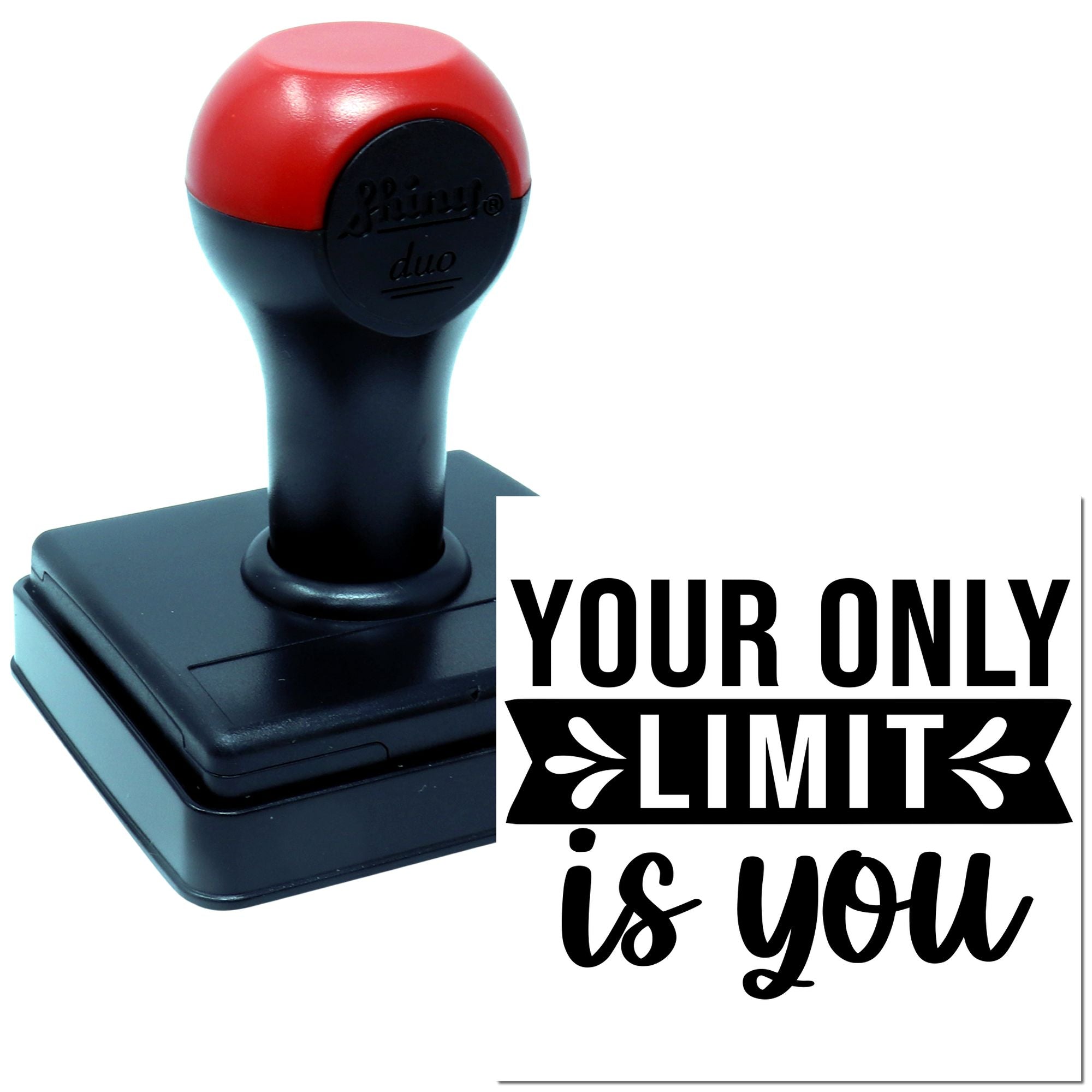 Duo Motivational No-Limits Self-Empowerment Wall Art Hand Stamp