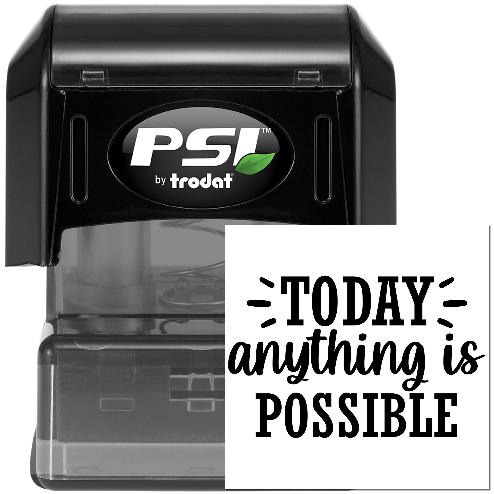 Pre-Inked Anything Is Possible Note Card Stamp