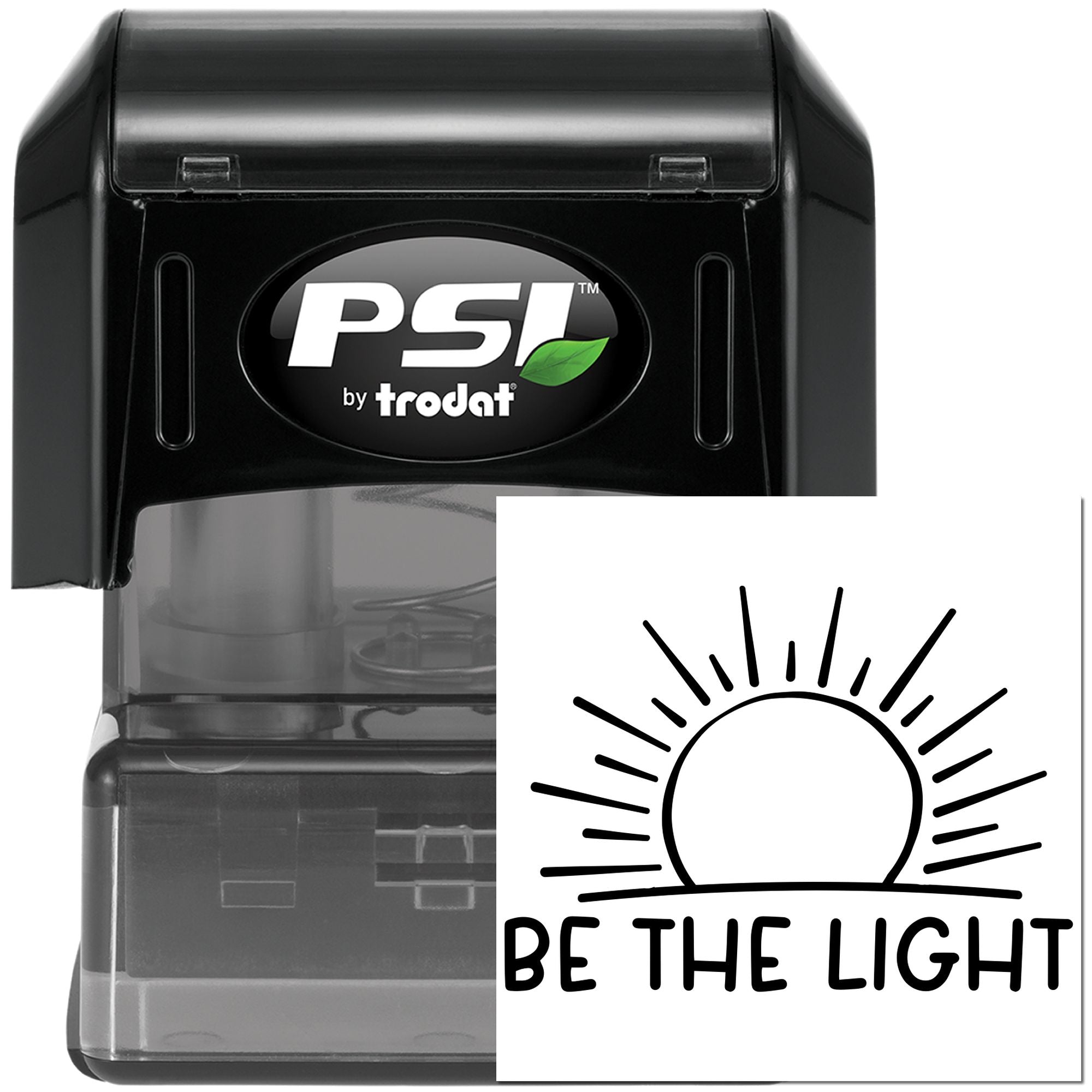 Pre-Inked Be The Light Favor Tag Stamp