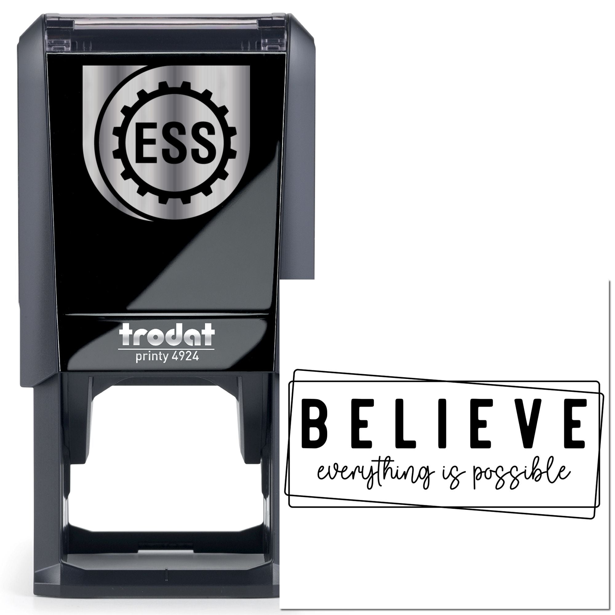 Self-Inking Believe Poster Craft Stamp