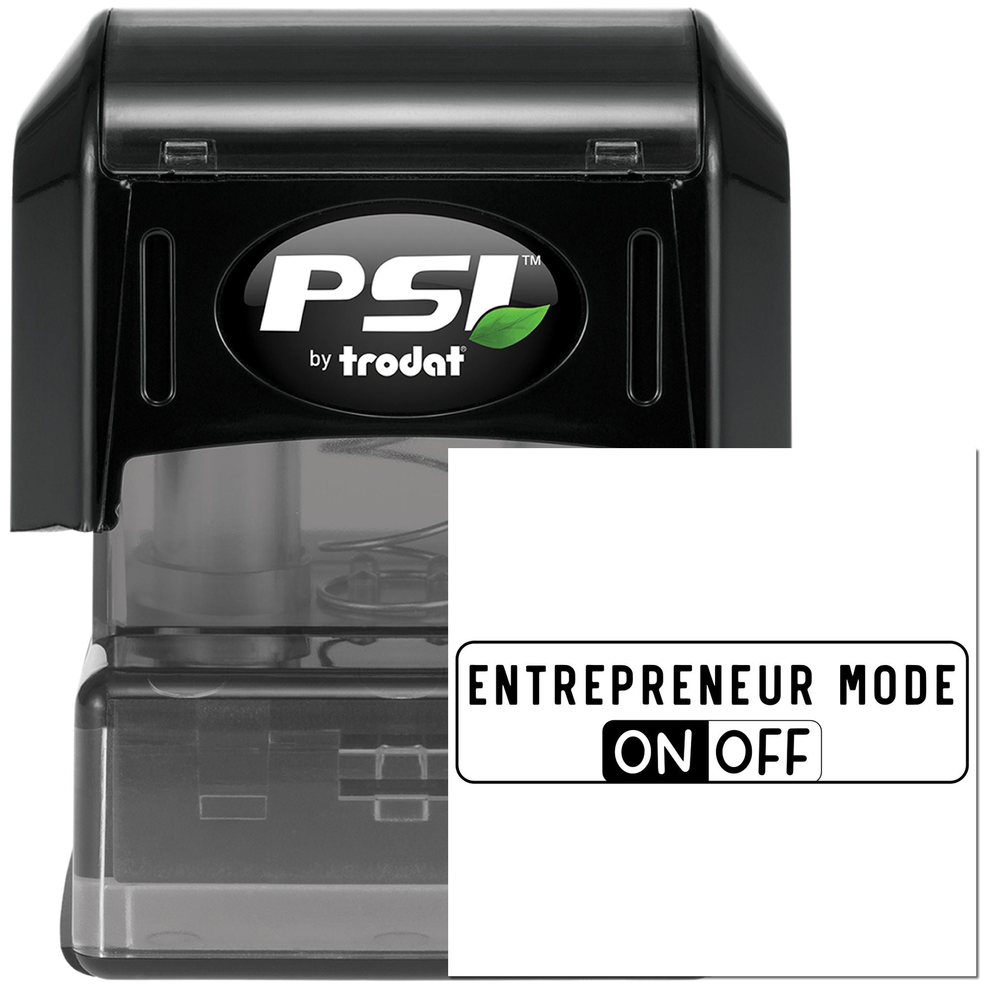 Pre-Inked Entrepreneur Mode On Card Stamp