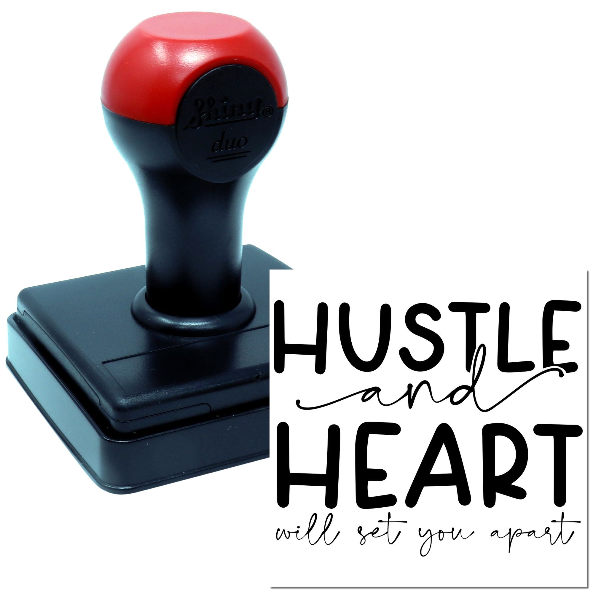 Duo Hustle And Heart Inspire Success Hand Stamp