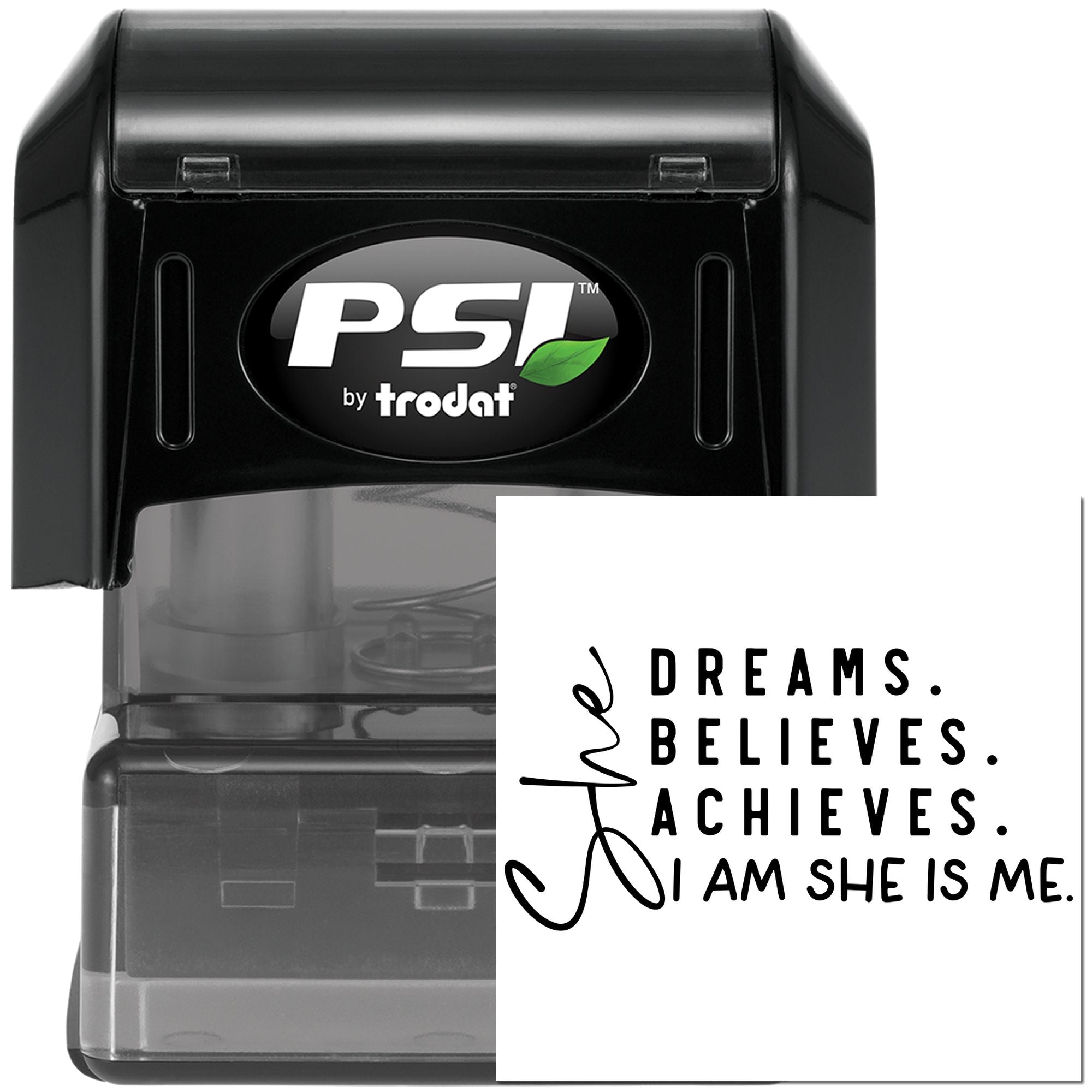 Pre-Inked Dreams Believes Achieves Favor Tag Stamp