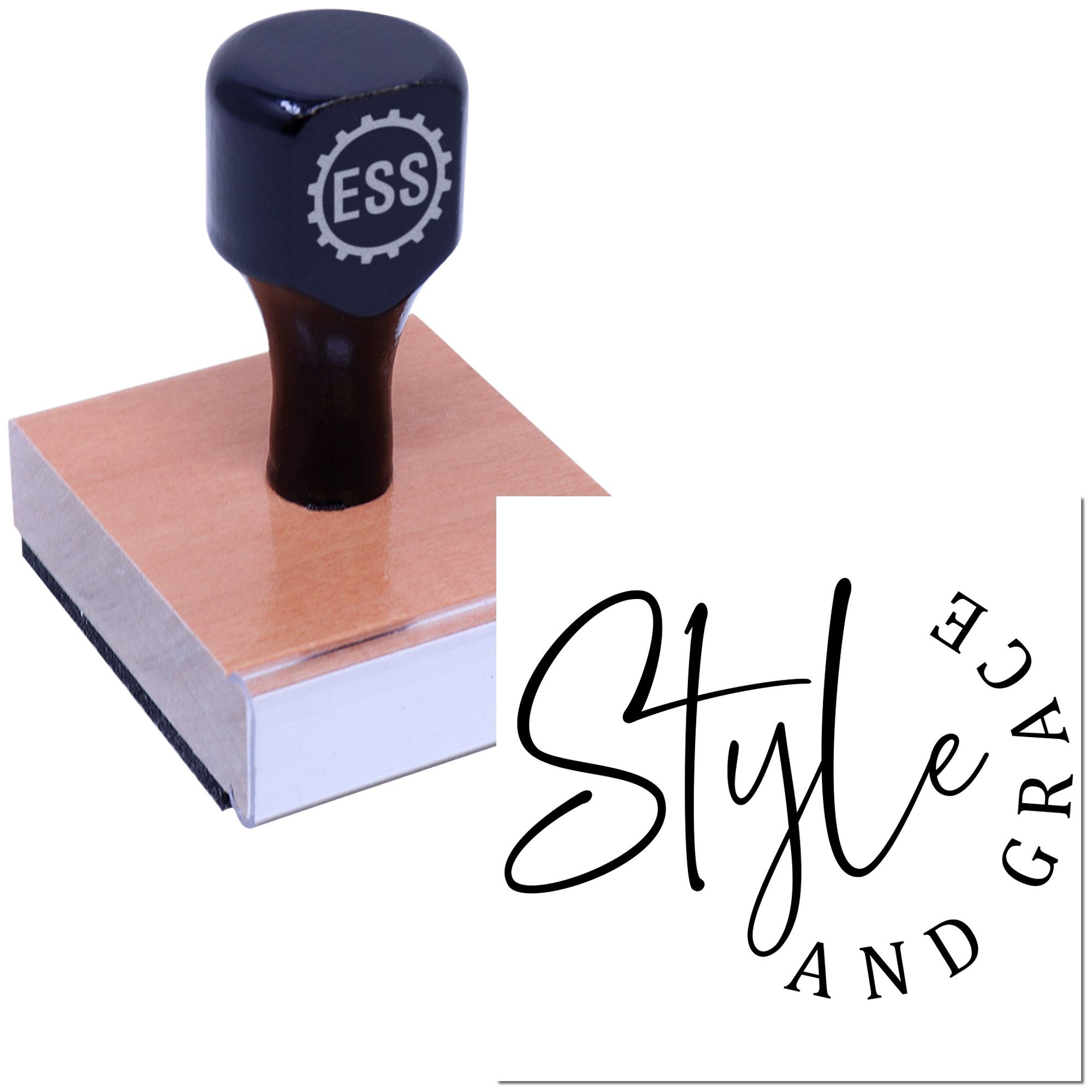 Chic Poise Fusion Card Rubber Stamp