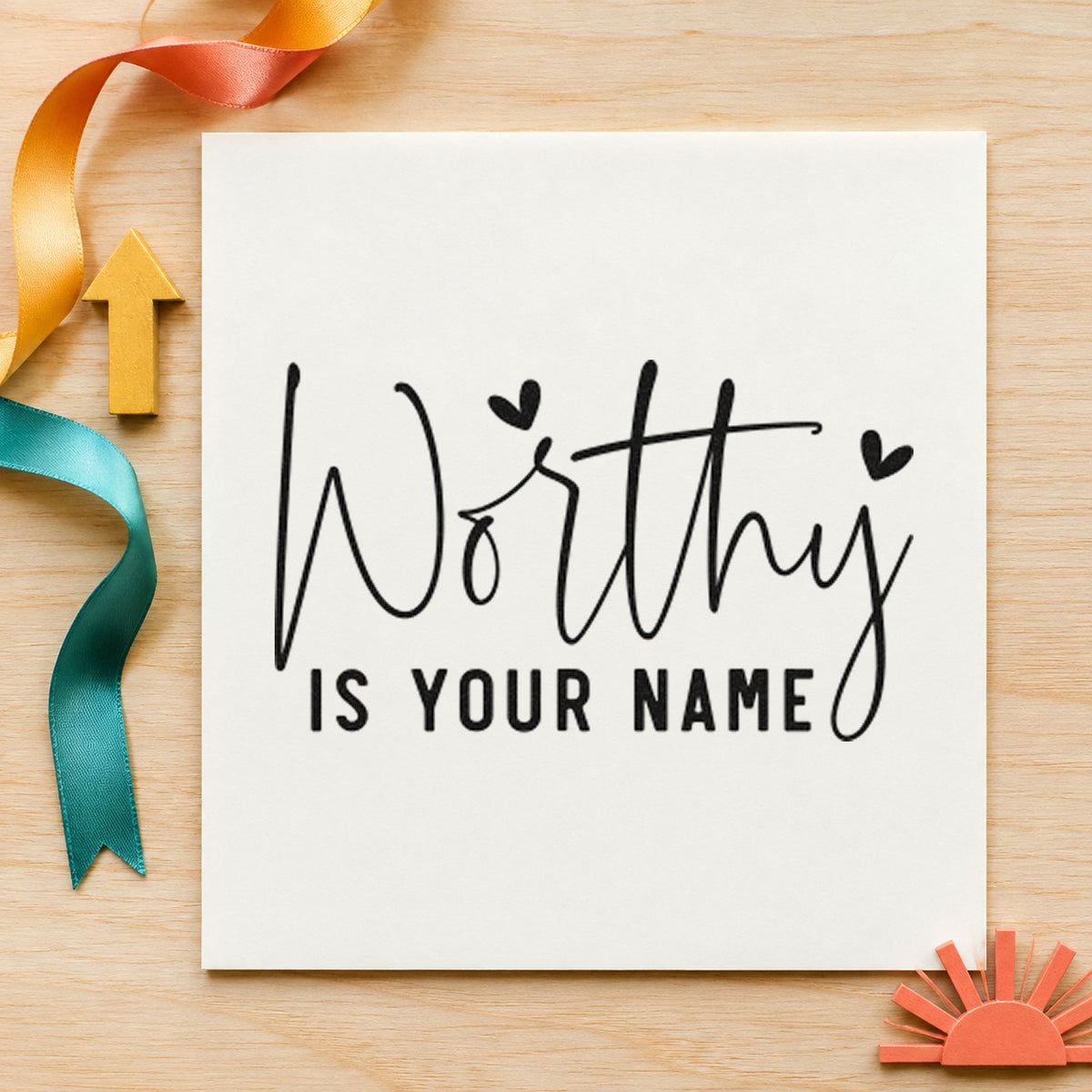 Worthy Is Your Name rubber stamp printed in black ink, ready for order plan sheet and similar paper crafts.